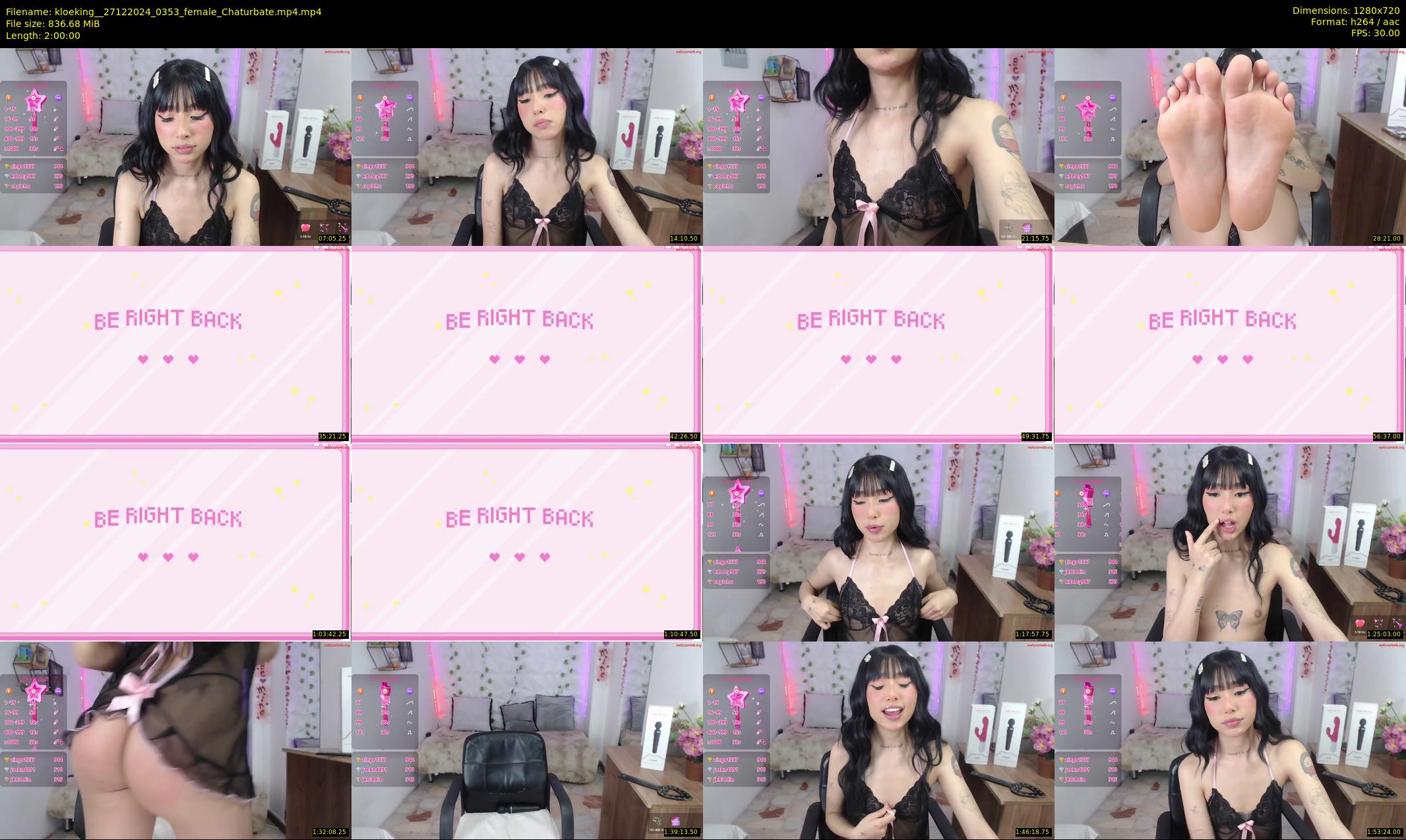 kloeking_ — 120 minute Chaturbate female cam show recording, 720p, Dec 27, 2024