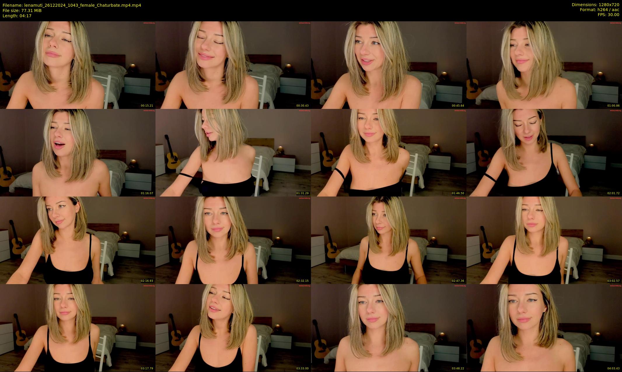 lenamuti — 5 minute Chaturbate female cam show recording, 720p, Dec 26, 2024