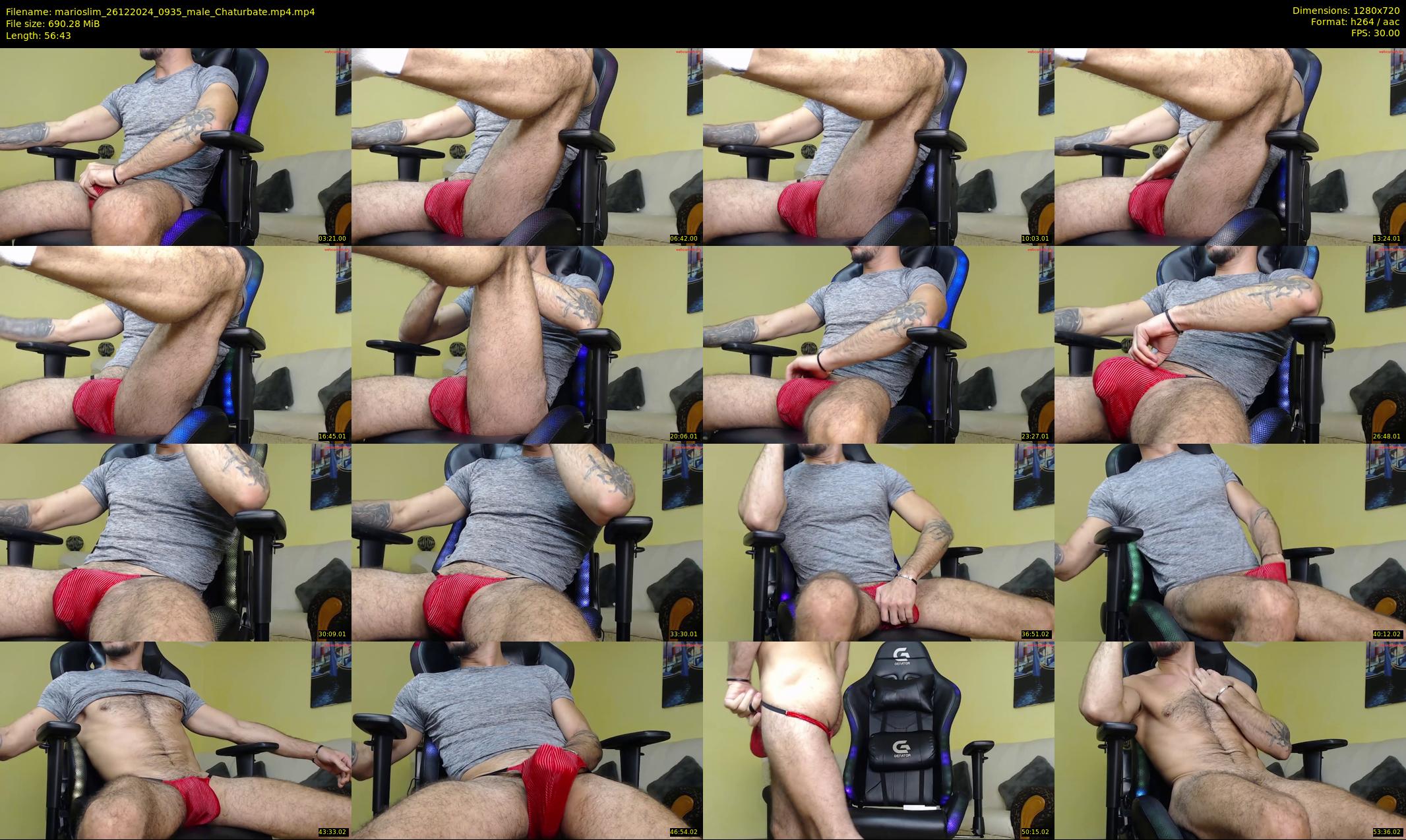 marioslim — 57 minute Chaturbate male cam show recording, 720p, Dec 26, 2024