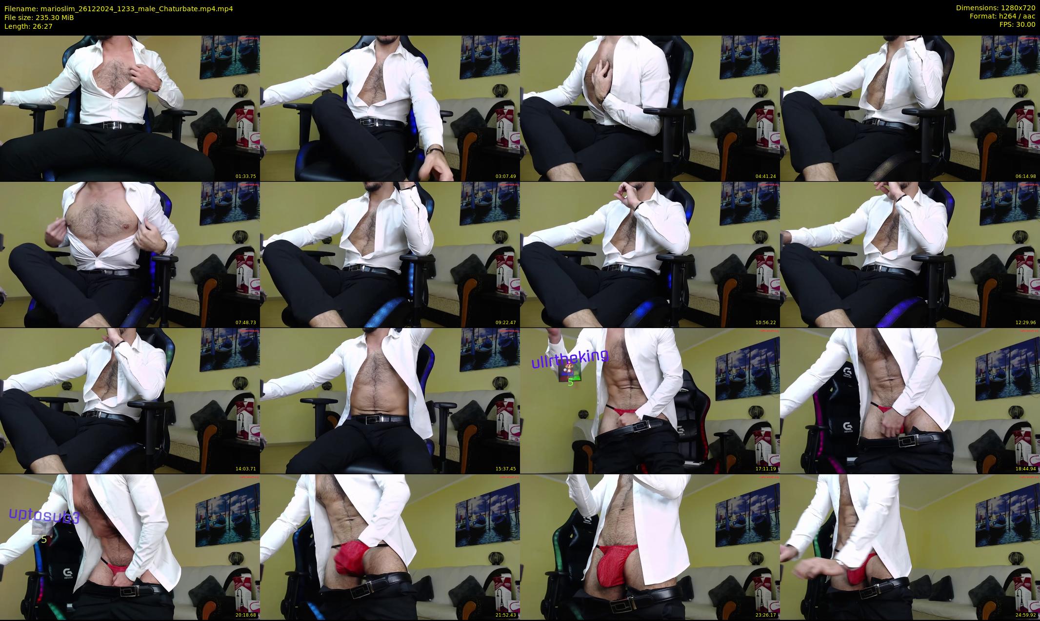 marioslim — 27 minute Chaturbate male cam show recording, 720p, Dec 26, 2024