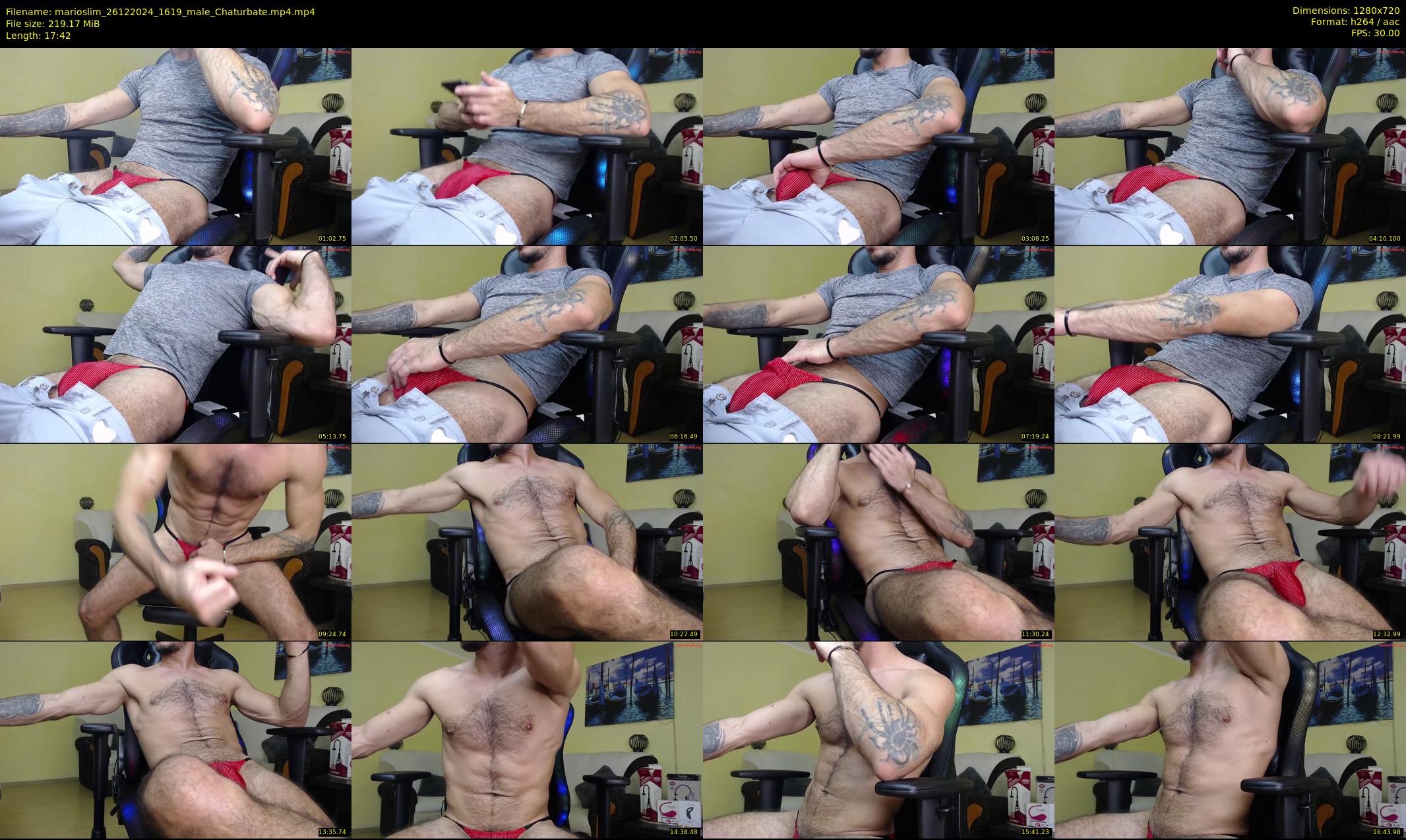 marioslim — 18 minute Chaturbate male cam show recording, 720p, Dec 26, 2024