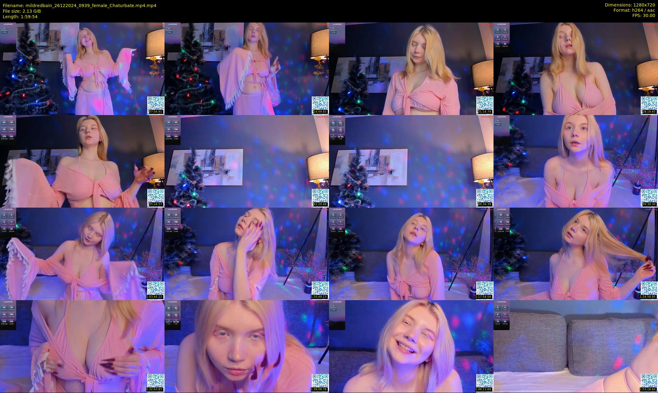 mildredbain — 120 minute Chaturbate female cam show recording, 720p, Dec 26, 2024