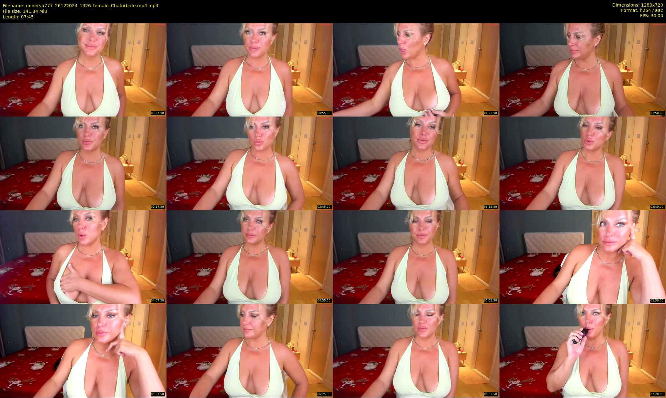 minerva777 — 8 minute Chaturbate female cam show recording, 720p, Dec 26, 2024
