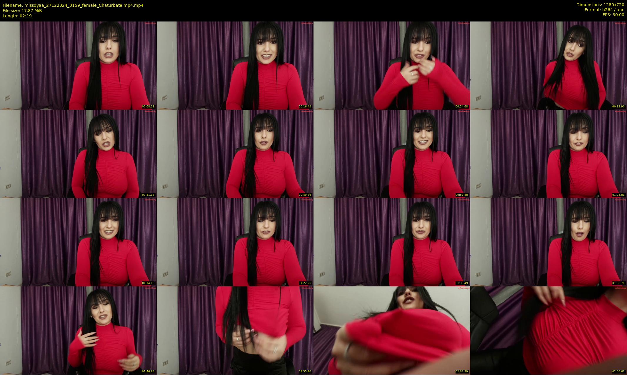 missdyaa — 3 minute Chaturbate female cam show recording, 720p, Dec 27, 2024