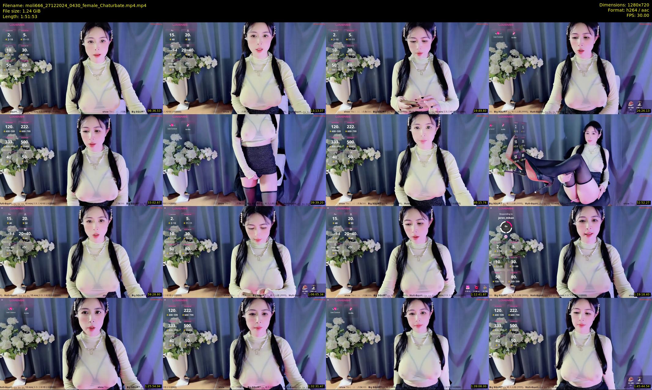 moli666 — 112 minute Chaturbate female cam show recording, 720p, Dec 27, 2024