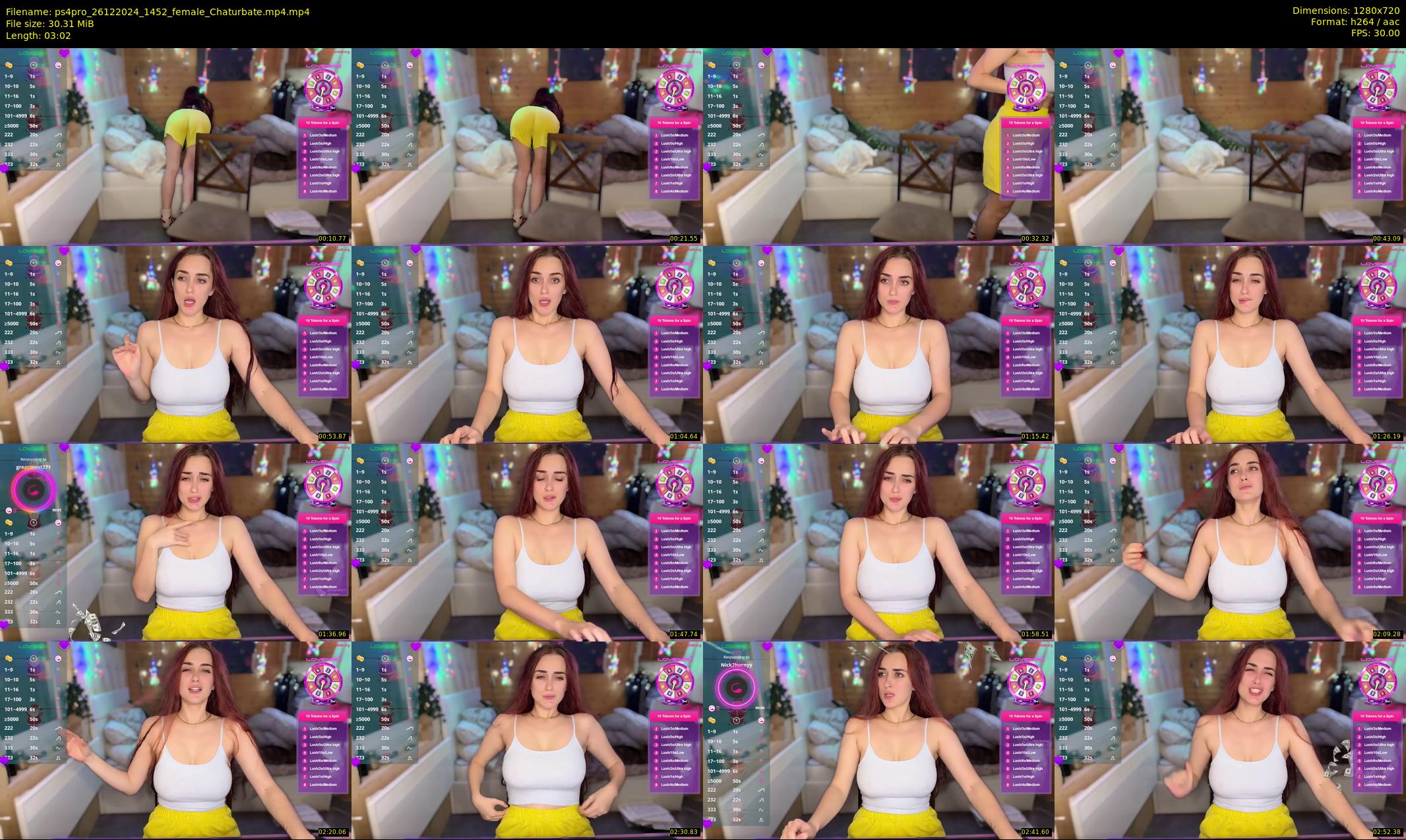 ps4pro — 4 minute Chaturbate female cam show recording, 720p, Dec 26, 2024