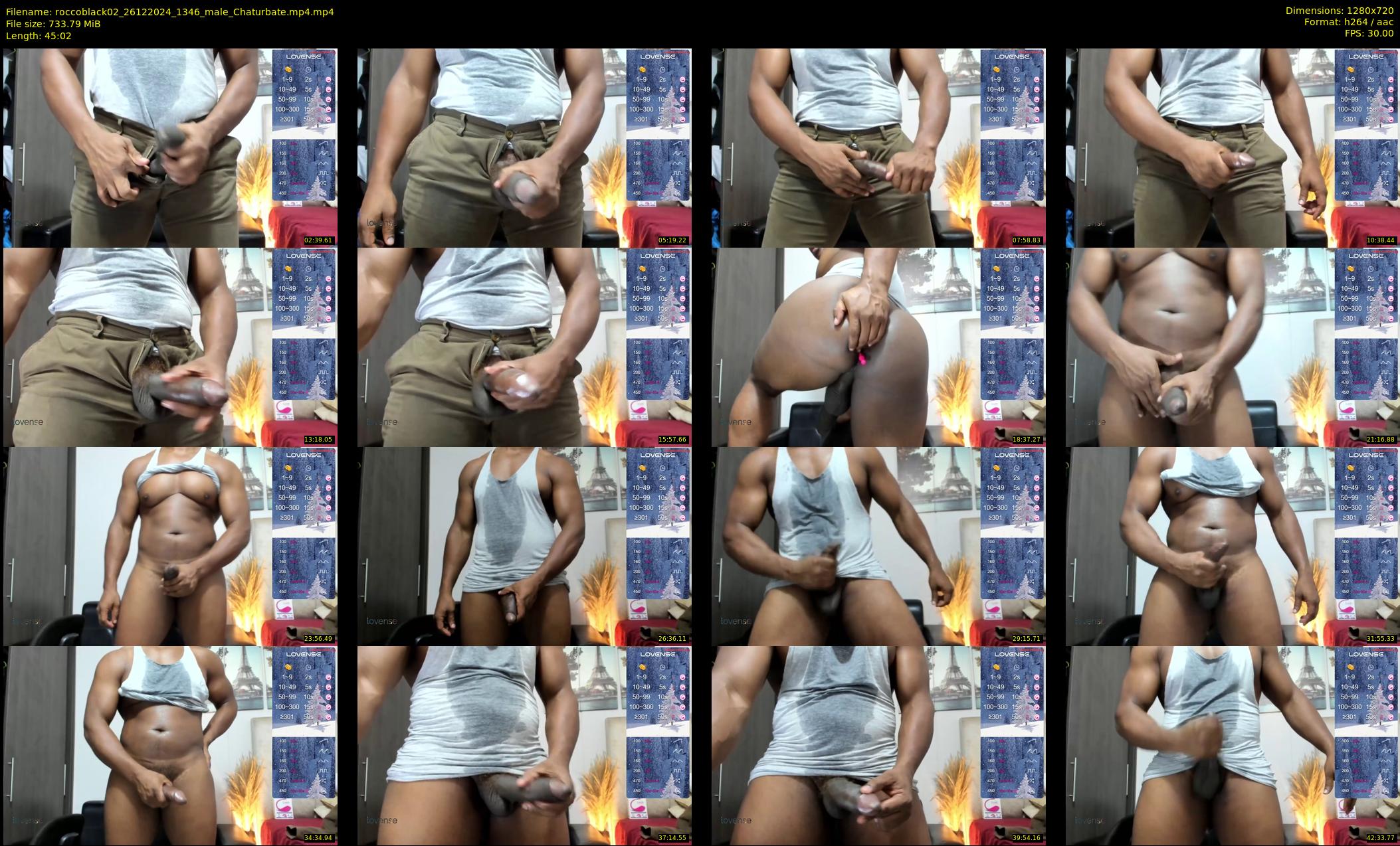 roccoblack02 — 46 minute Chaturbate male cam show recording, 720p, Dec 26, 2024