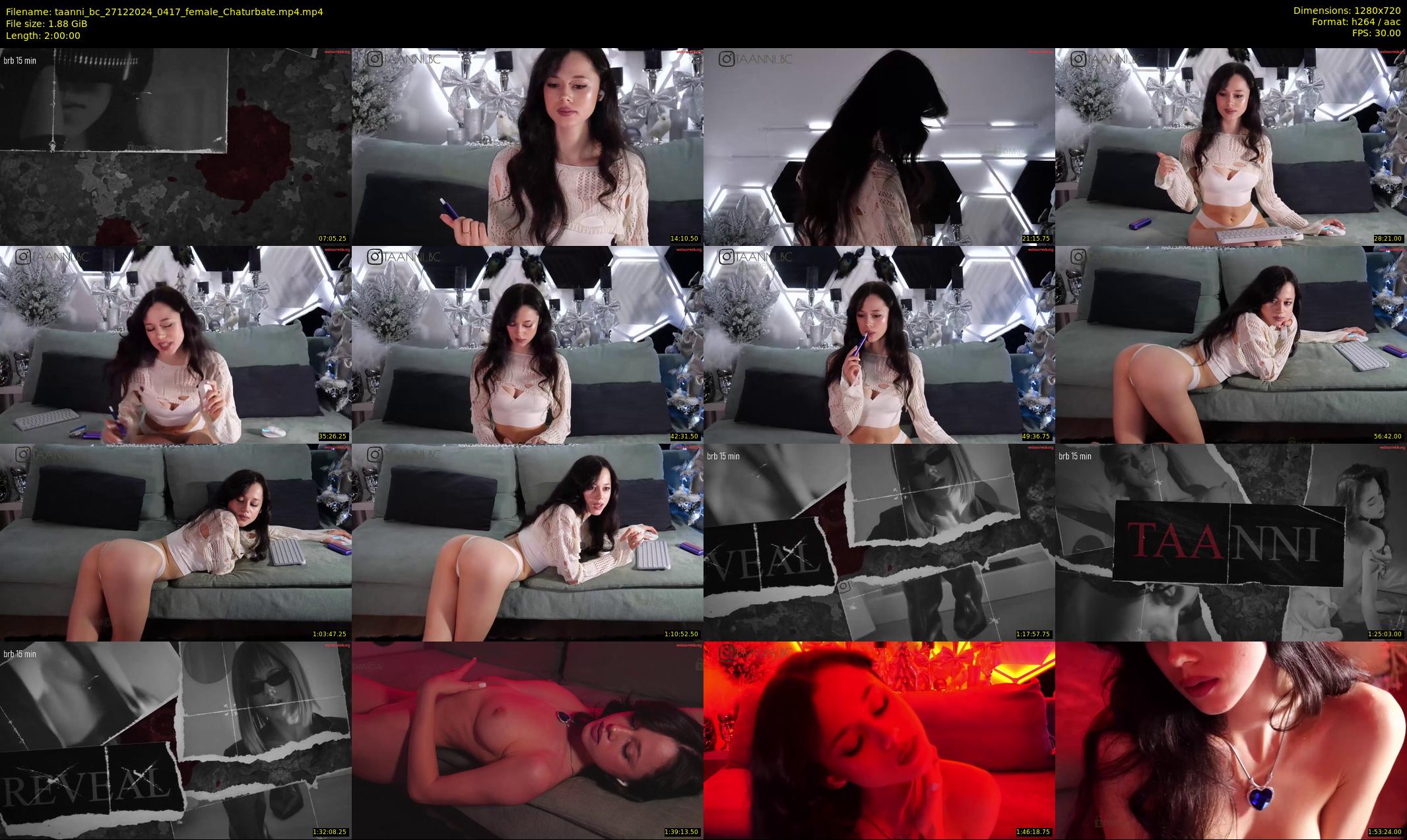 taanni_bc — 120 minute Chaturbate female cam show recording, 720p, Dec 27, 2024