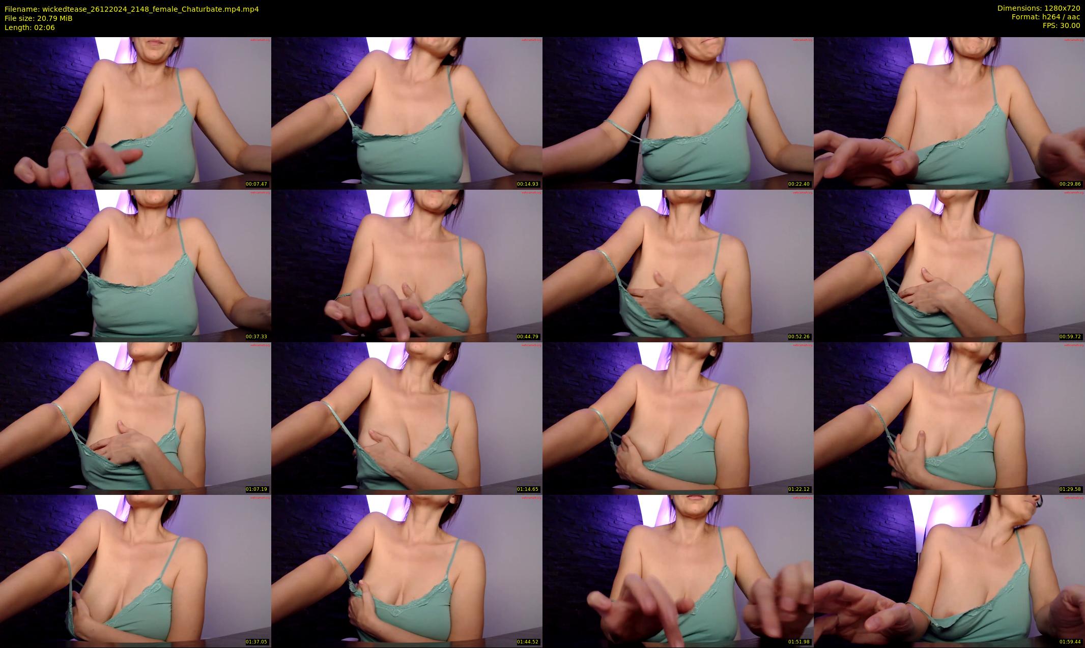 wickedtease — 3 minute Chaturbate female cam show recording, 720p, Dec 26, 2024