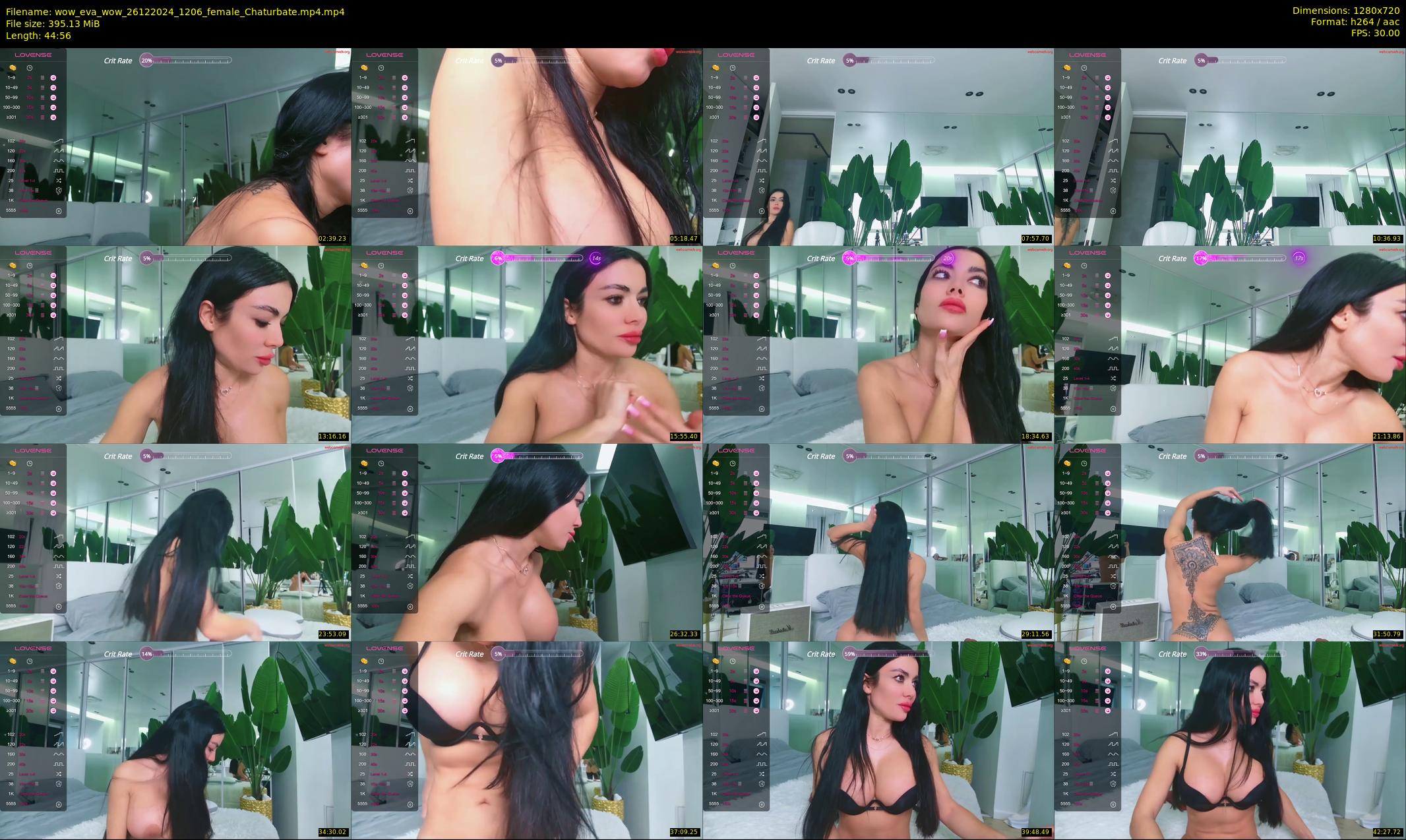 wow_eva_wow — 45 minute Chaturbate female cam show recording, 720p, Dec 26, 2024
