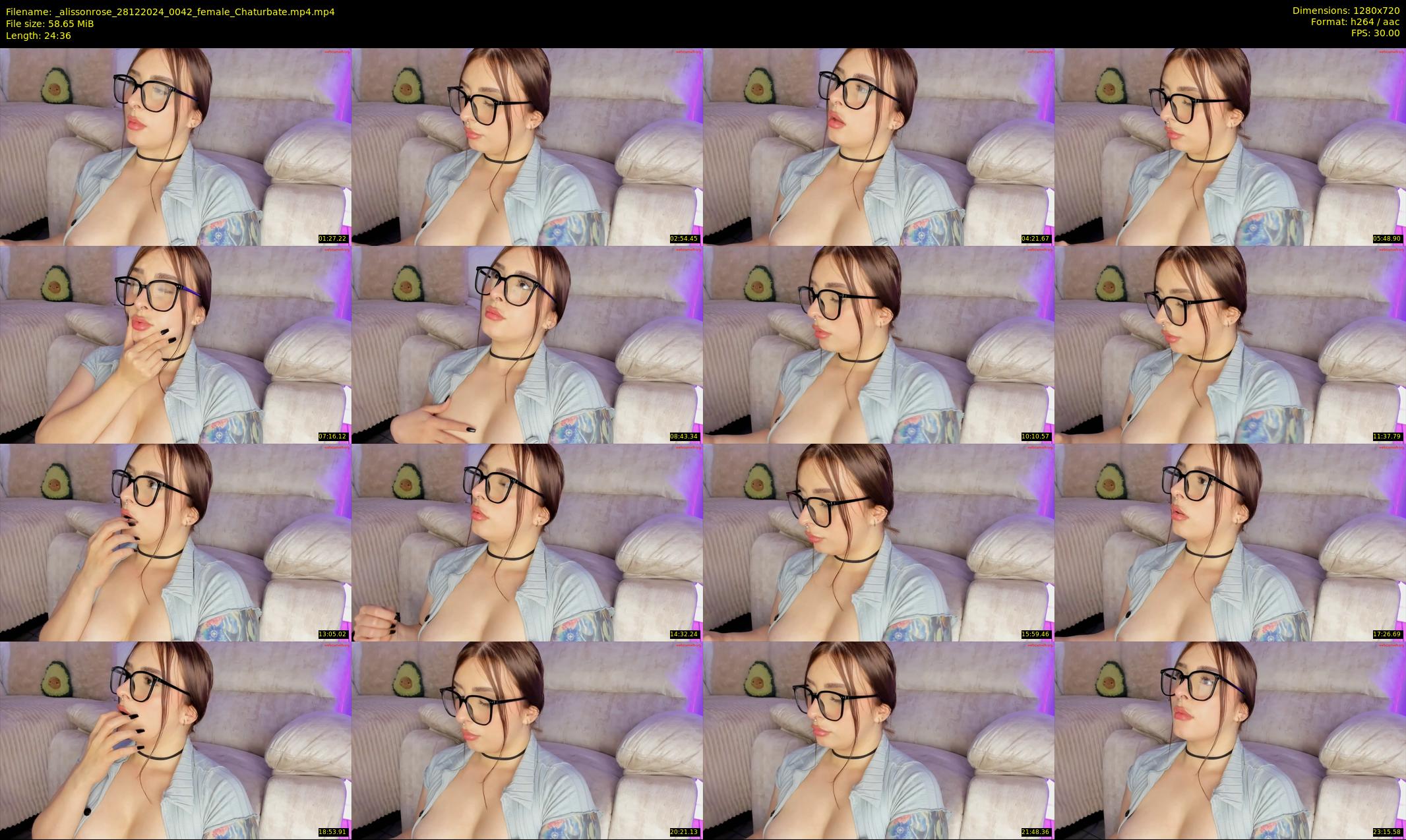 _alissonrose — 25 minute Chaturbate female cam show recording, 720p, Dec 28, 2024
