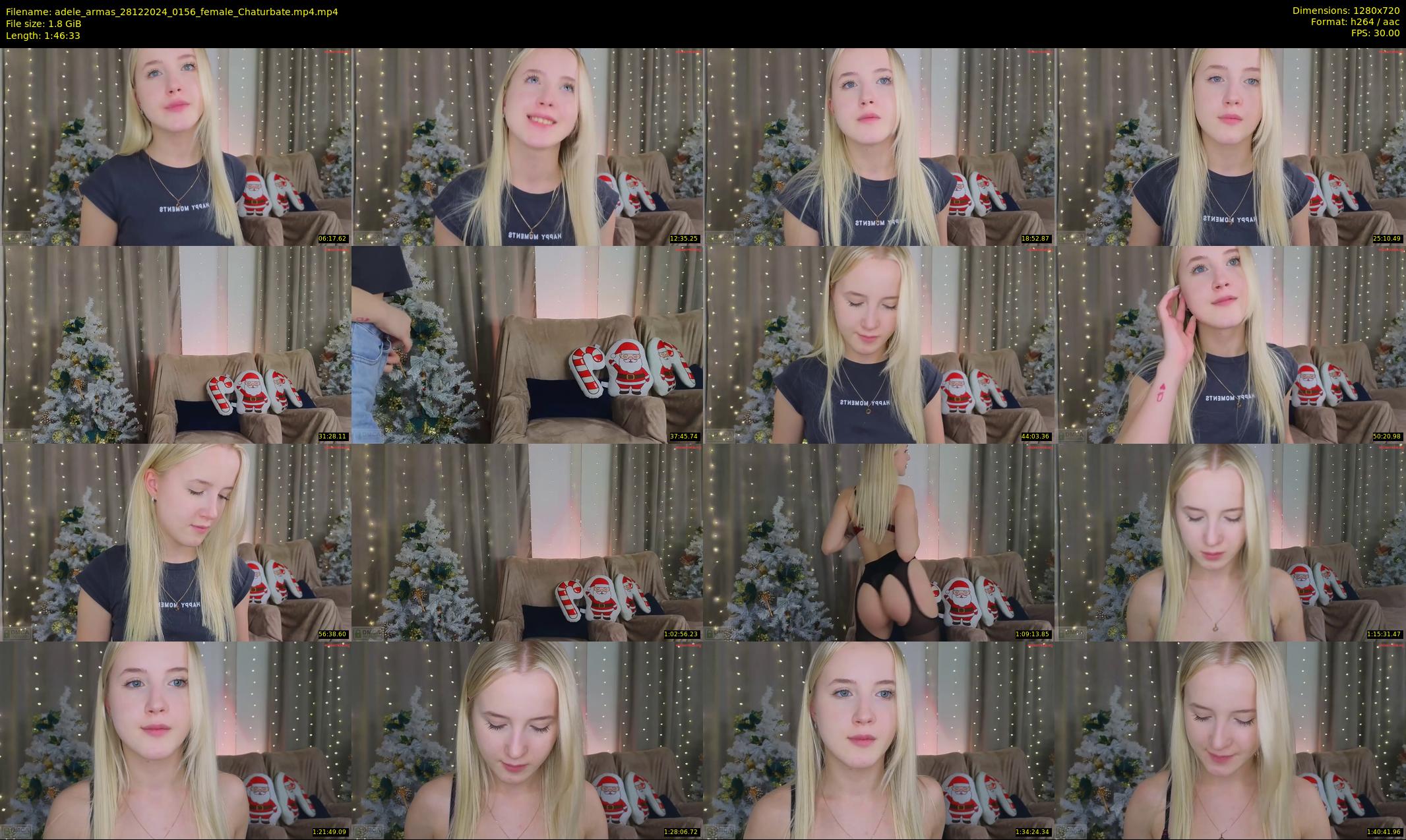 adele_armas — 107 minute Chaturbate female cam show recording, 720p, Dec 28, 2024