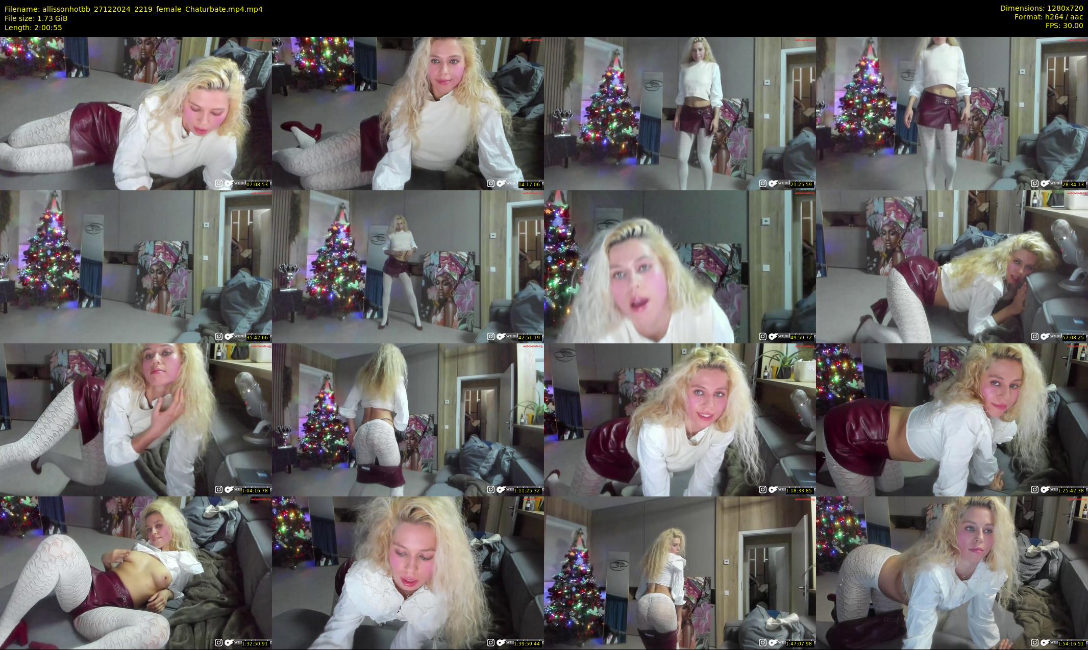 allissonhotbb — 121 minute Chaturbate female cam show recording, 720p, Dec 27, 2024