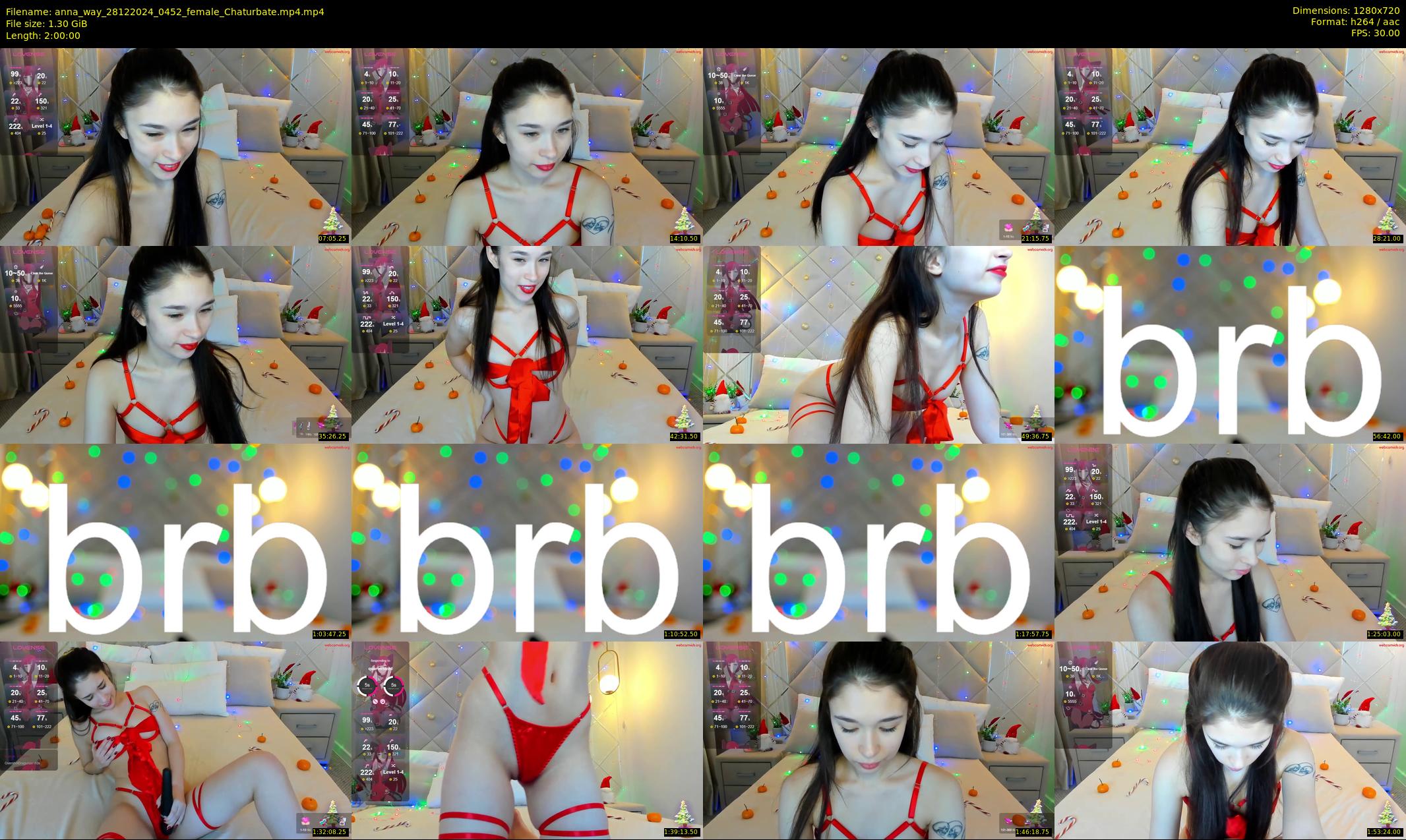 anna_way — 120 minute Chaturbate female cam show recording, 720p, Dec 28, 2024