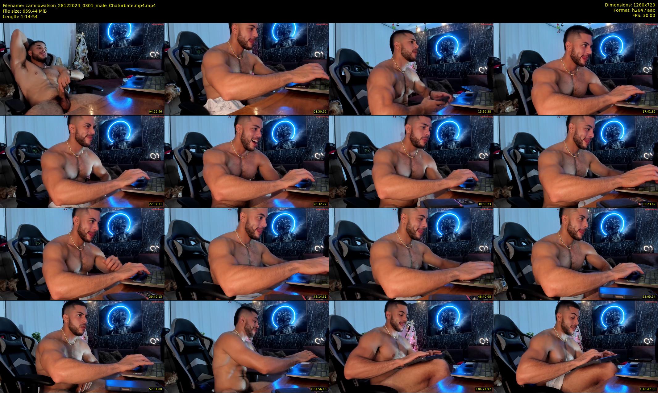 camilowatson — 75 minute Chaturbate male cam show recording, 720p, Dec 28, 2024
