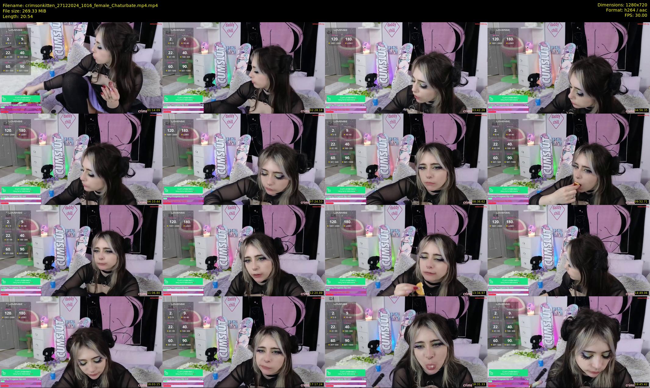 crimsonkitten — 21 minute Chaturbate female cam show recording, 720p, Dec 27, 2024