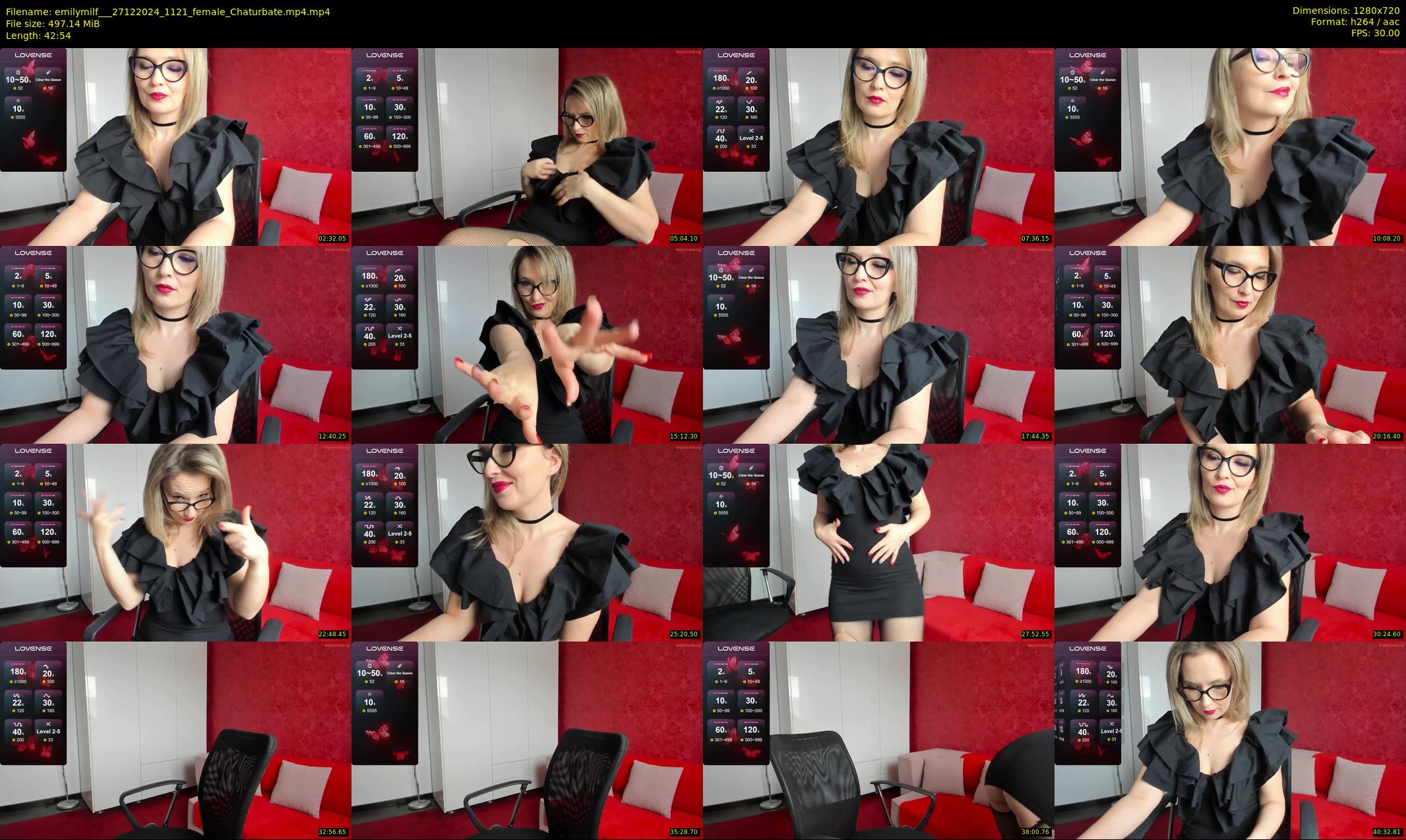 emilymilf__ — 43 minute Chaturbate female cam show recording, 720p, Dec 27, 2024