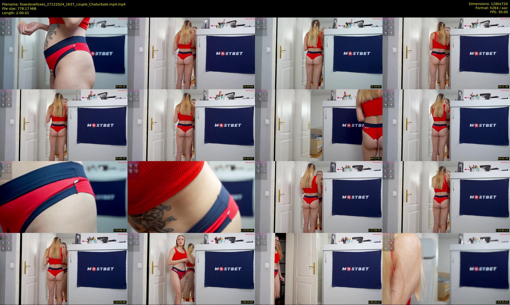 foxeslovefoxes — 121 minute Chaturbate couple cam show recording, 720p, Dec 27, 2024