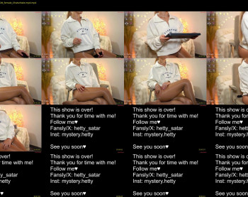 hetty_satar — 35 minute Chaturbate female cam show recording, 720p, Dec 27, 2024