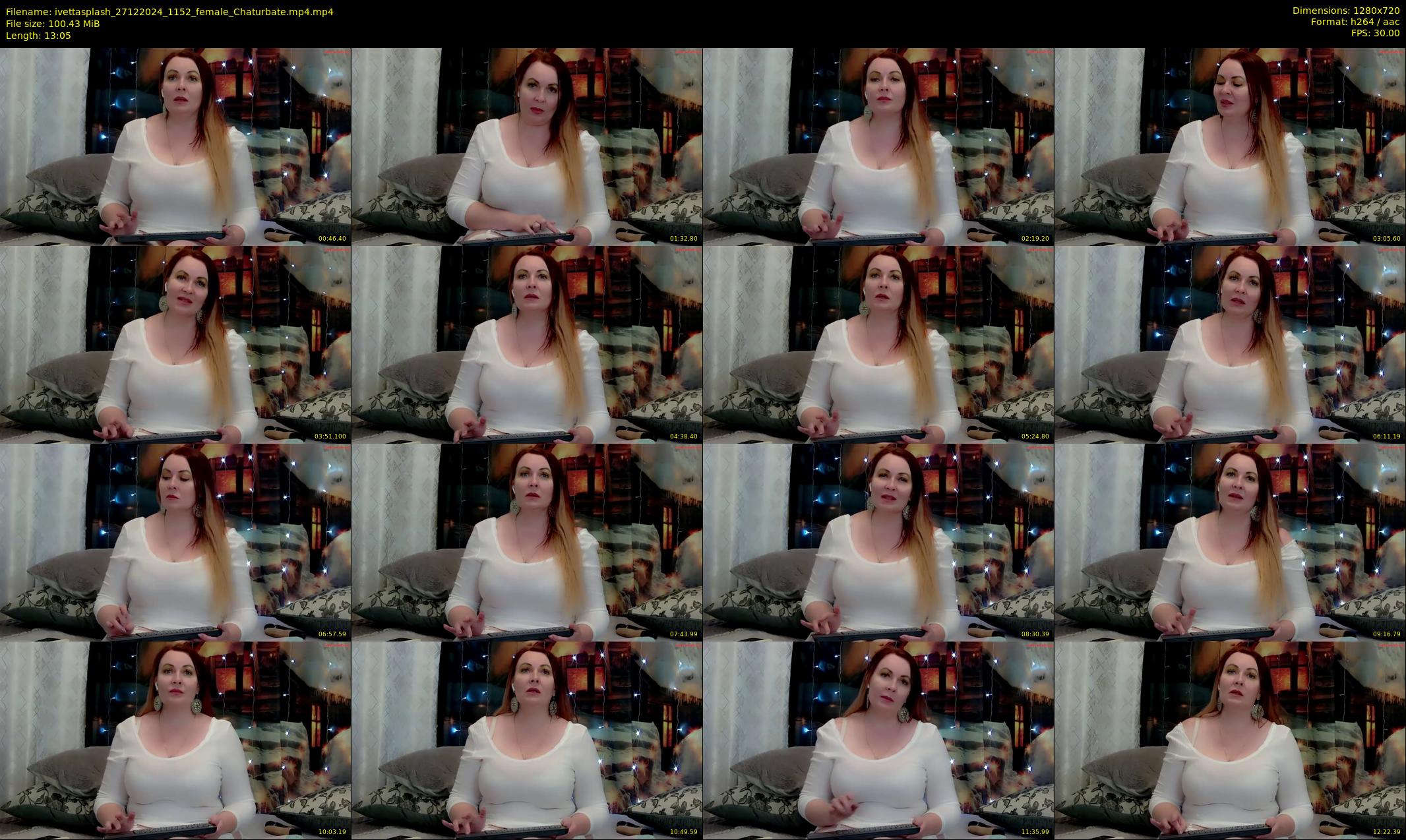 ivettasplash — 14 minute Chaturbate female cam show recording, 720p, Dec 27, 2024