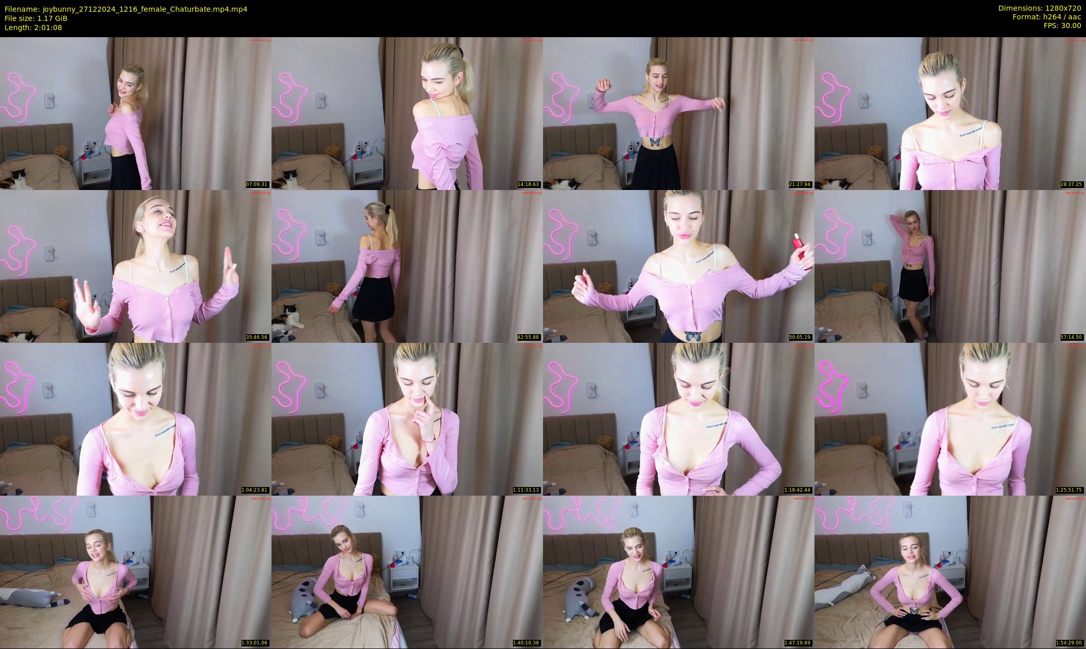 joybunny — 122 minute Chaturbate female cam show recording, 720p, Dec 27, 2024