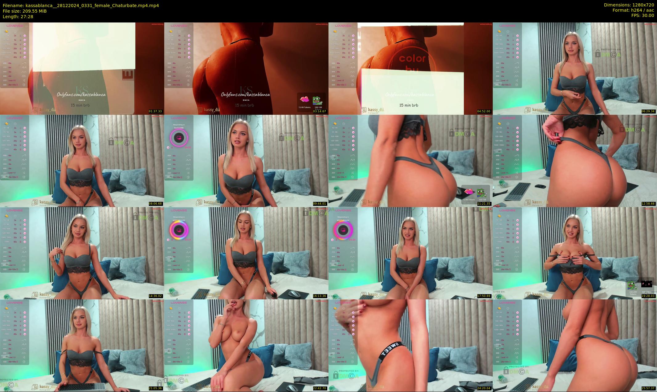 kassablanca_ — 28 minute Chaturbate female cam show recording, 720p, Dec 28, 2024