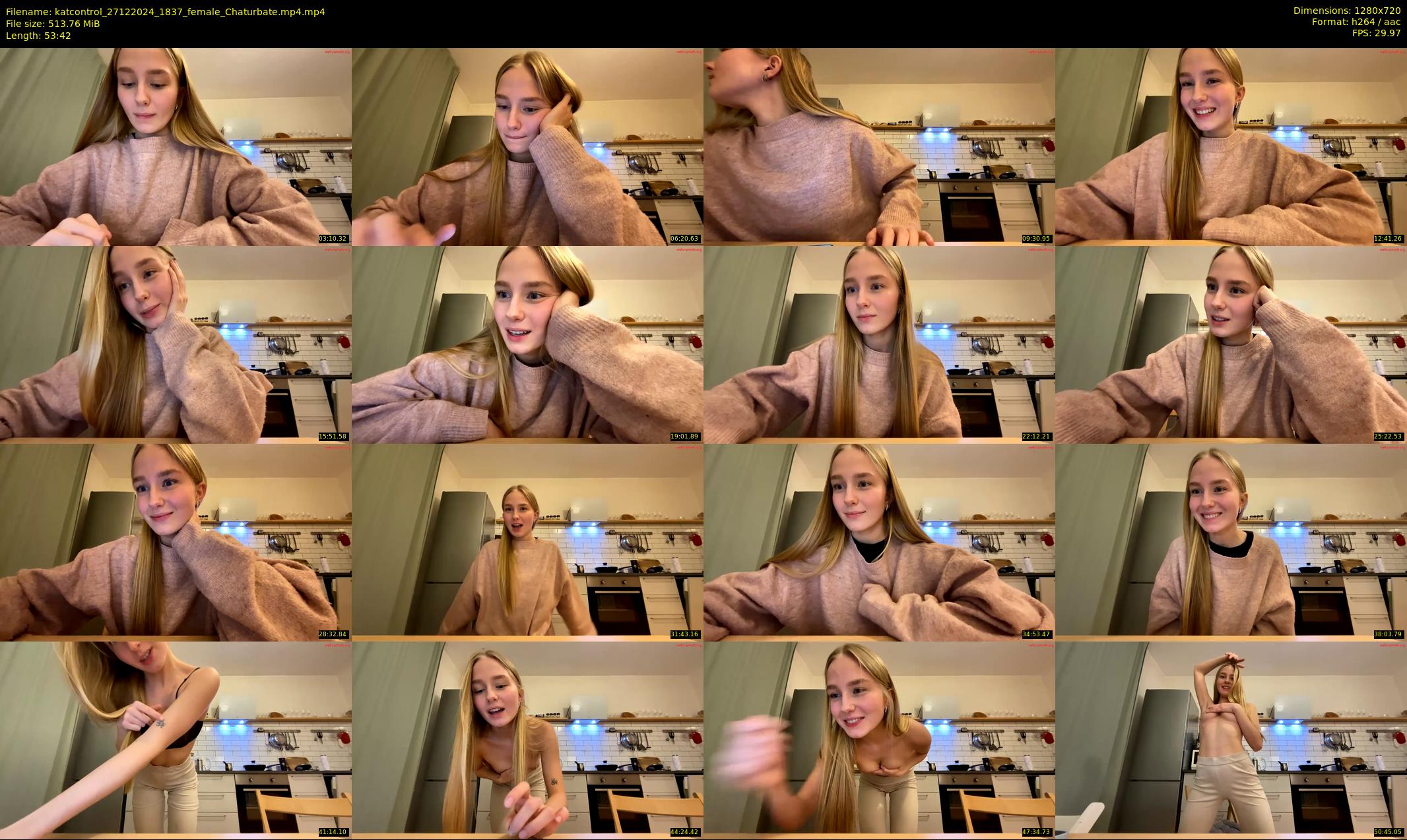katcontrol — 54 minute Chaturbate female cam show recording, 720p, Dec 27, 2024