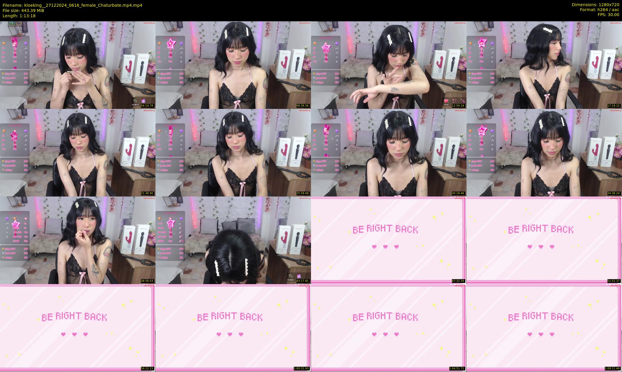 kloeking_ — 74 minute Chaturbate female cam show recording, 720p, Dec 27, 2024