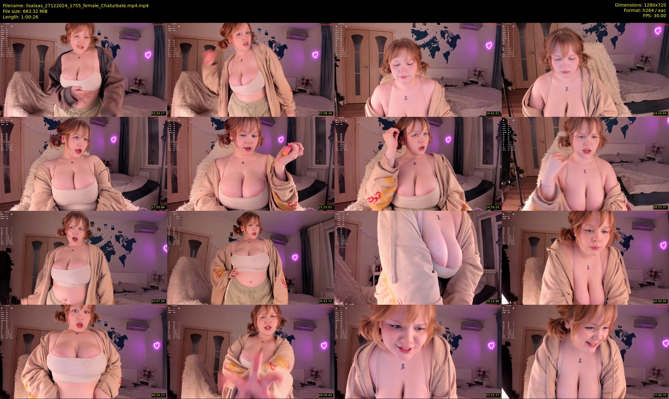 lisalaas — 61 minute Chaturbate female cam show recording, 720p, Dec 27, 2024