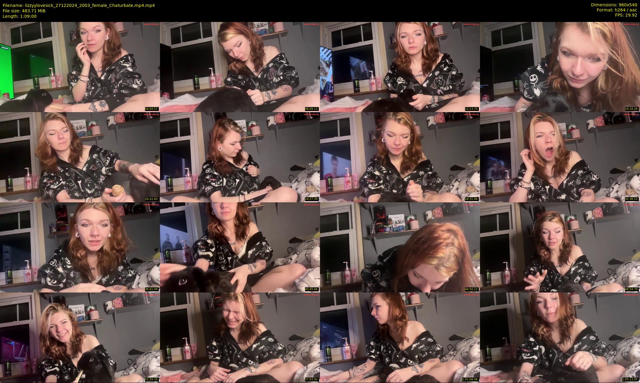 lizzyylovesick — 69 minute Chaturbate female cam show recording, 480p, Dec 27, 2024