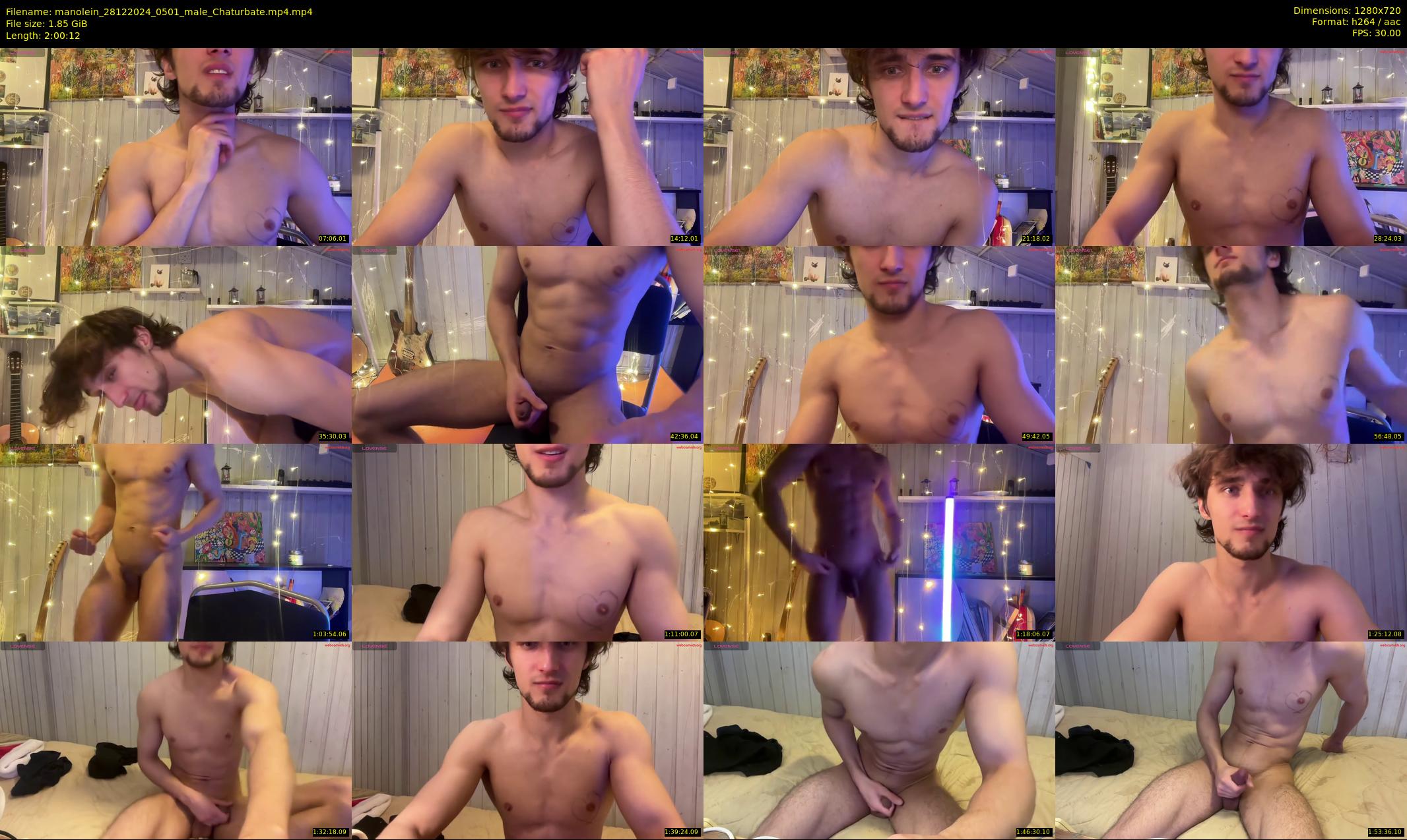 manolein — 121 minute Chaturbate male cam show recording, 720p, Dec 28, 2024