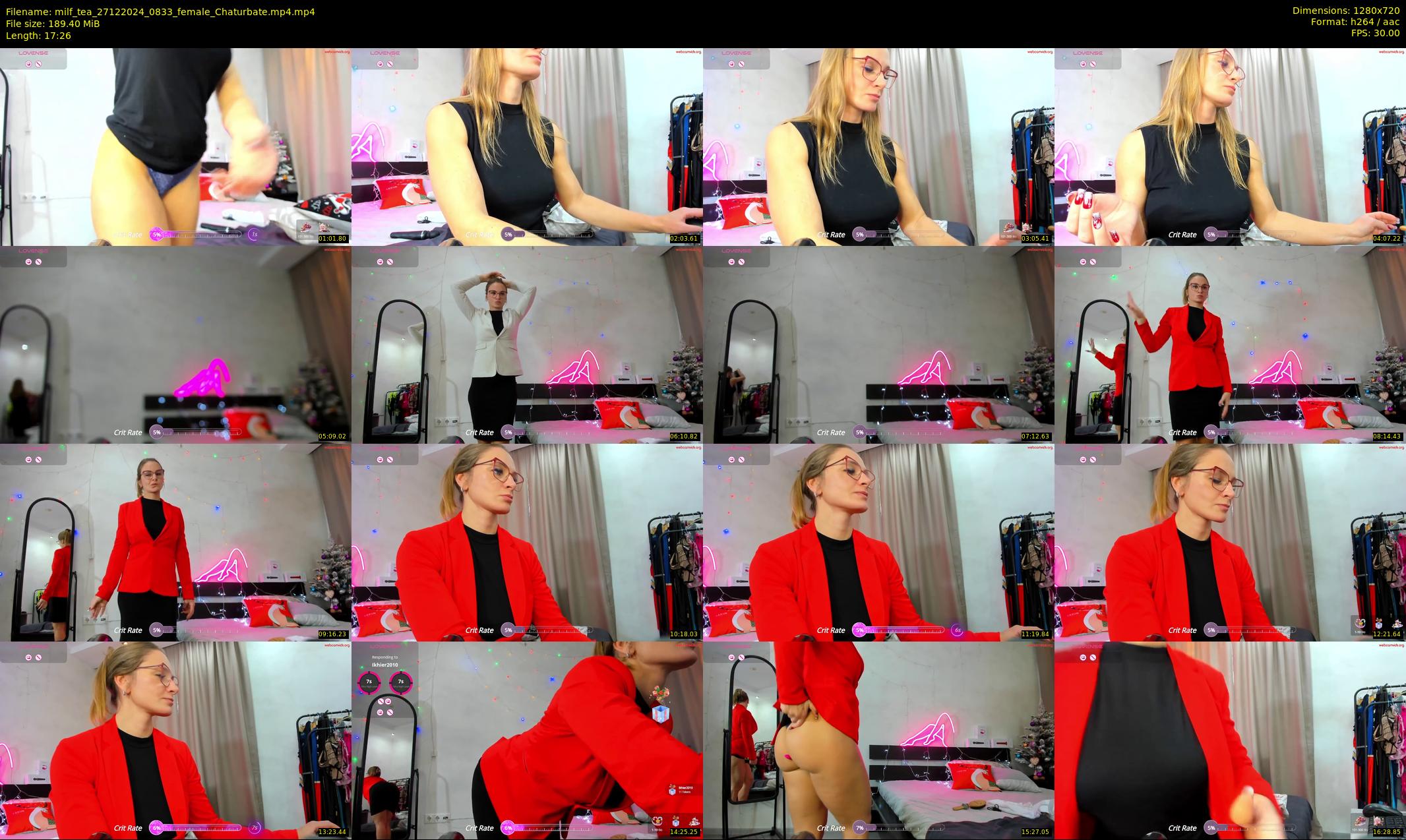 milf_tea — 18 minute Chaturbate female cam show recording, 720p, Dec 27, 2024