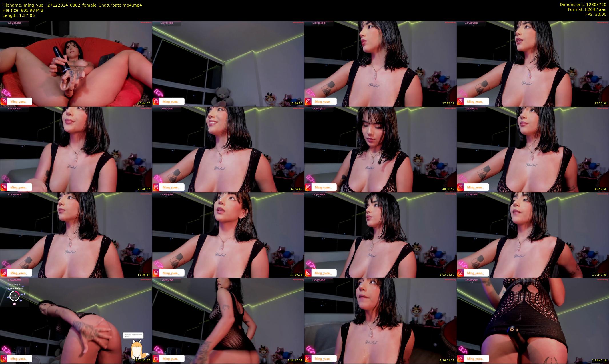 ming_yue_ — 98 minute Chaturbate female cam show recording, 720p, Dec 27, 2024