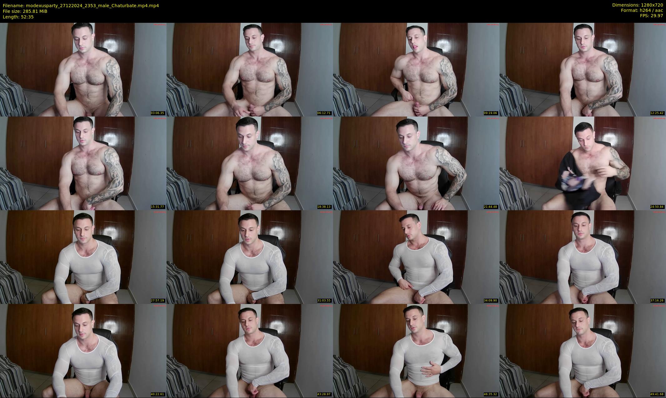 modexusparty — 53 minute Chaturbate male cam show recording, 720p, Dec 27, 2024