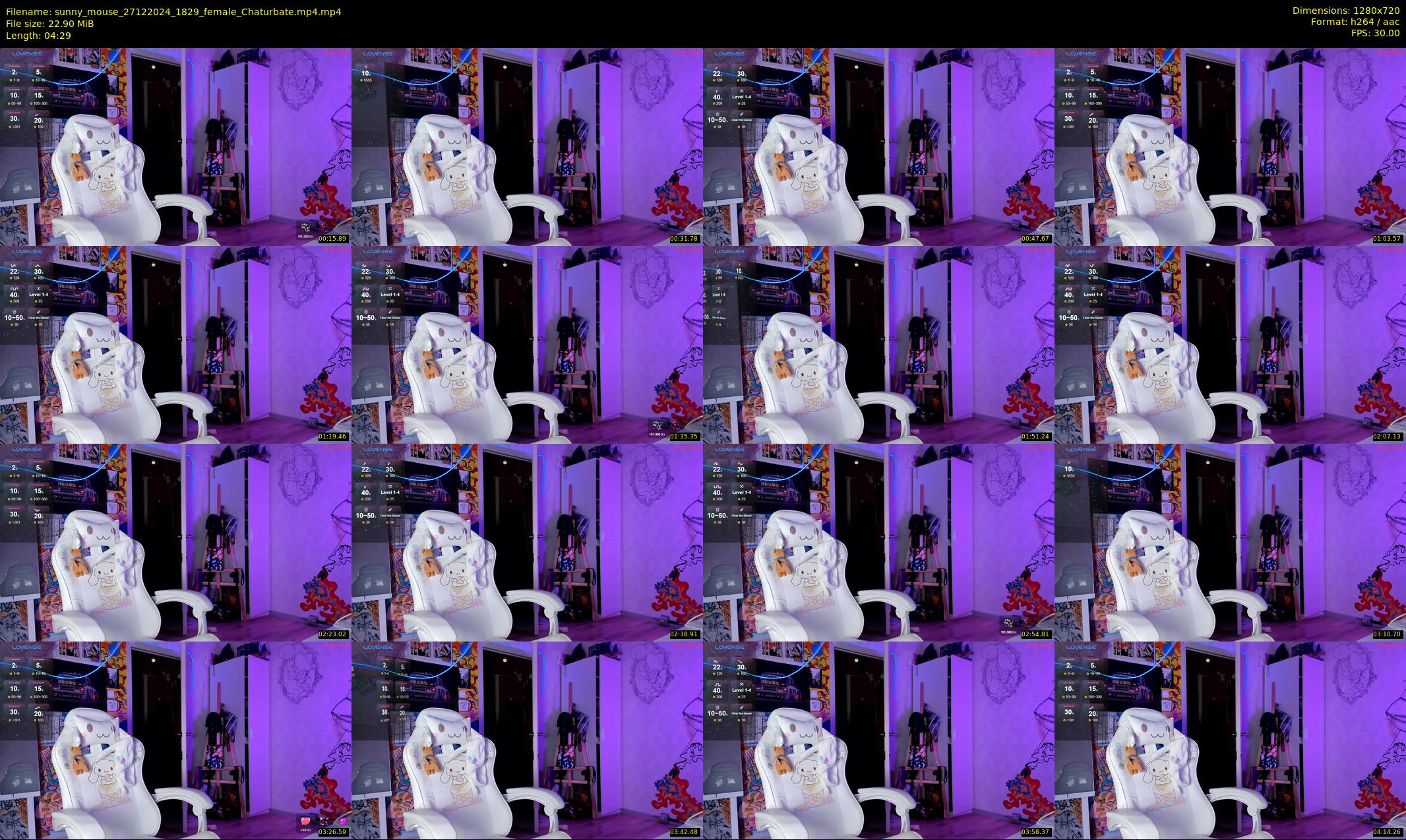 sunny_mouse — 5 minute Chaturbate female cam show recording, 720p, Dec 27, 2024