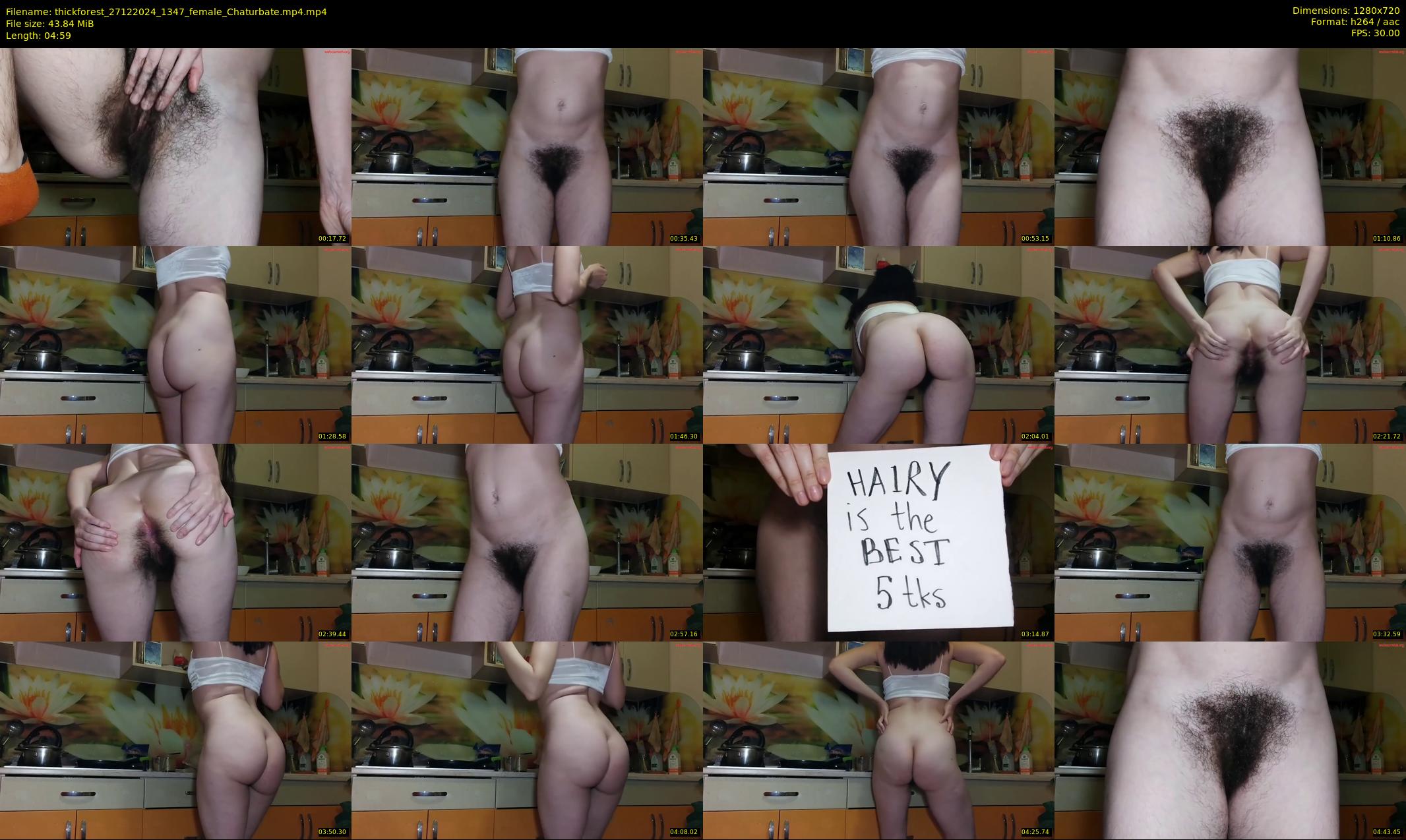 thickforest — 5 minute Chaturbate female cam show recording, 720p, Dec 27, 2024