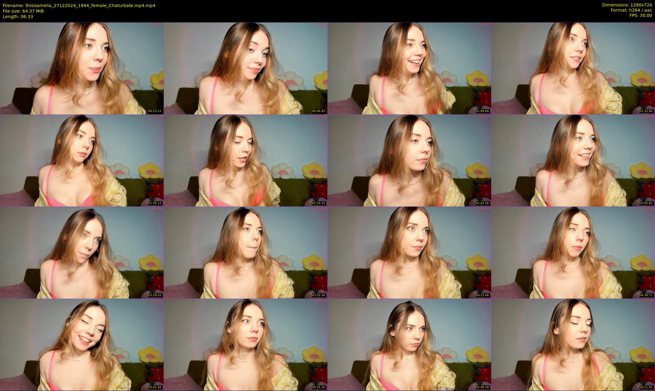 thisisamelia — 7 minute Chaturbate female cam show recording, 720p, Dec 27, 2024