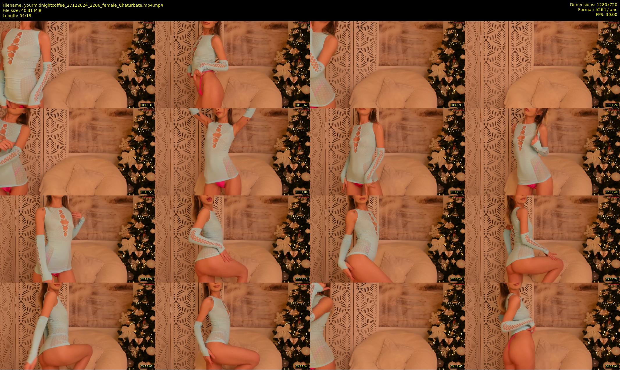 yourmidnightcoffee — 5 minute Chaturbate female cam show recording, 720p, Dec 27, 2024