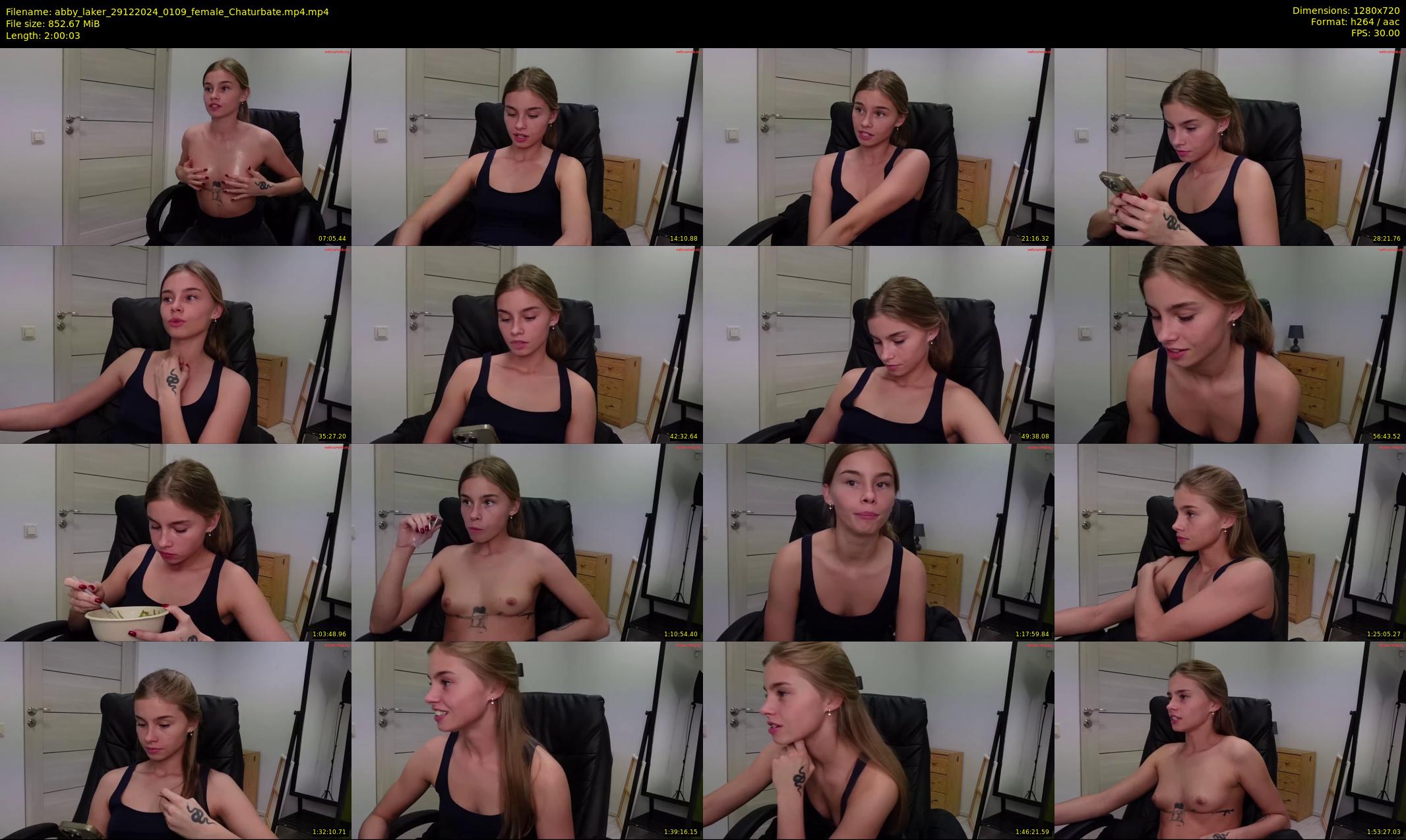 abby_laker — 121 minute Chaturbate female cam show recording, 720p, Dec 29, 2024