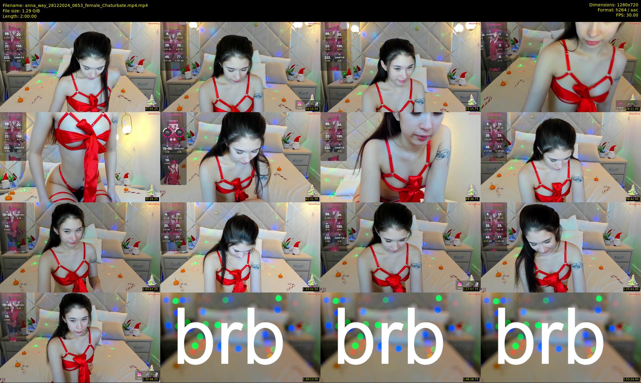 anna_way — 120 minute Chaturbate female cam show recording, 720p, Dec 28, 2024