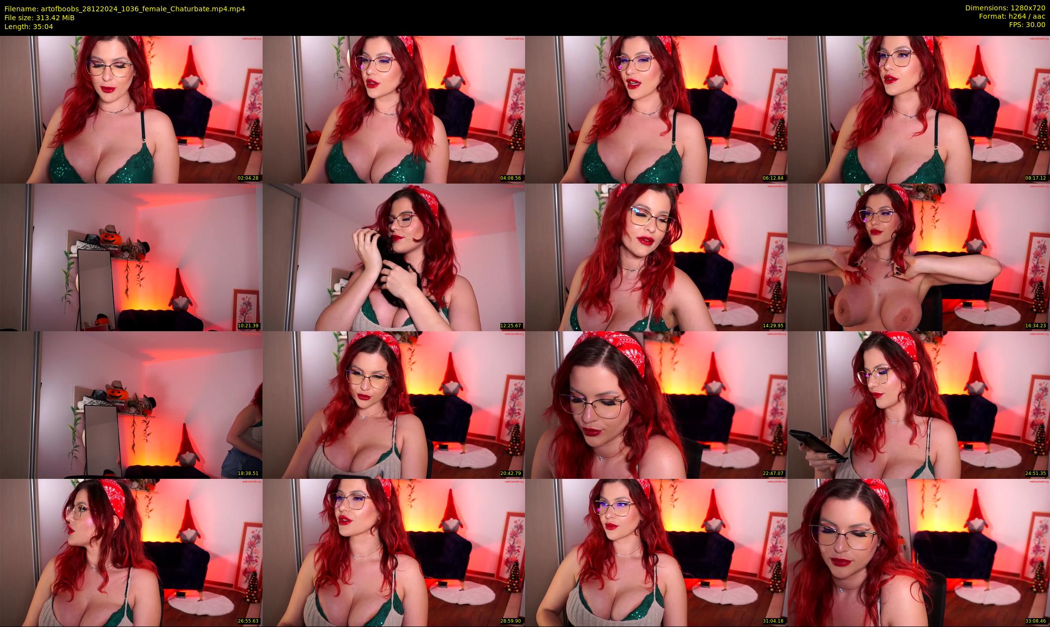 artofboobs — 36 minute Chaturbate female cam show recording, 720p, Dec 28, 2024