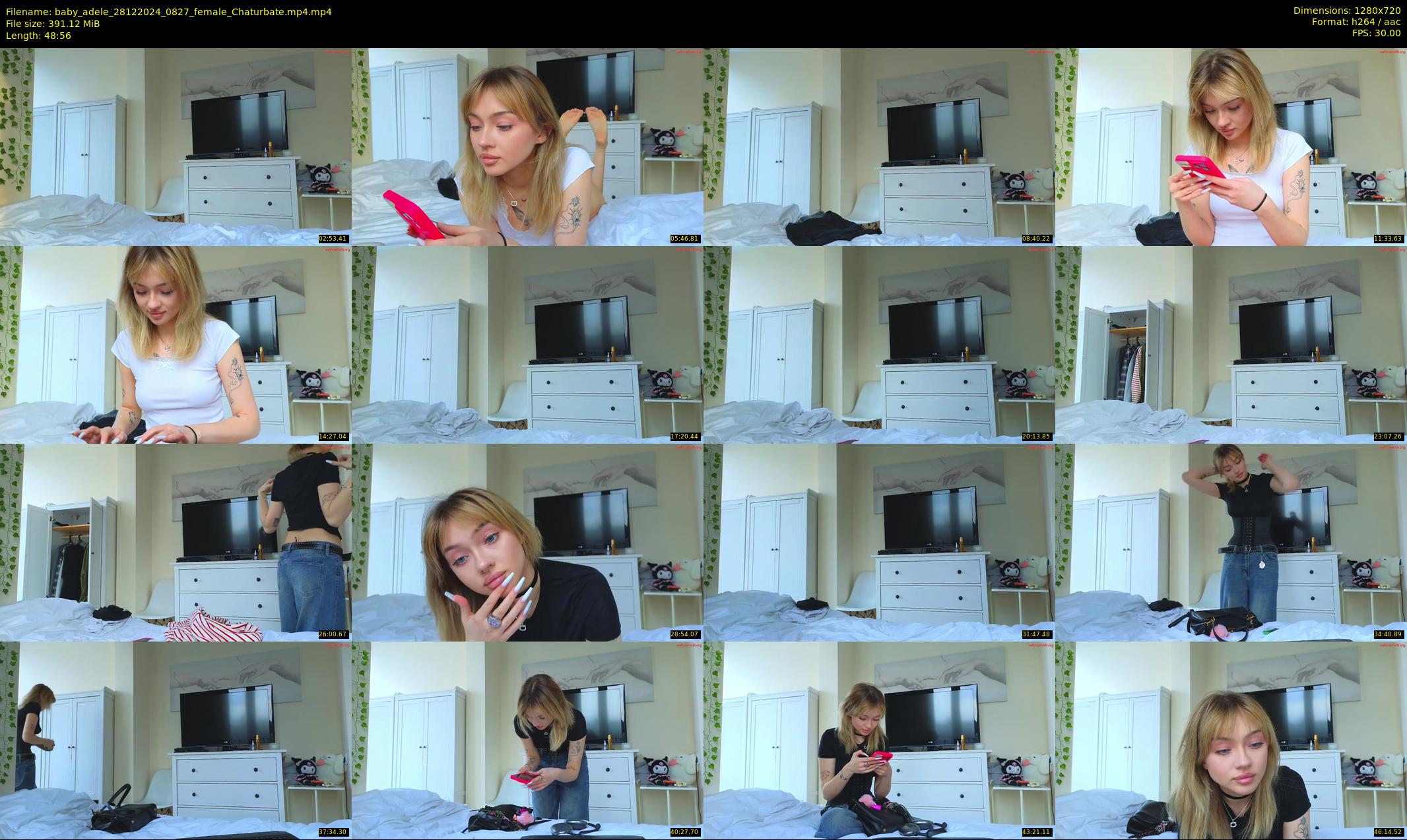 baby_adele — 49 minute Chaturbate female cam show recording, 720p, Dec 28, 2024