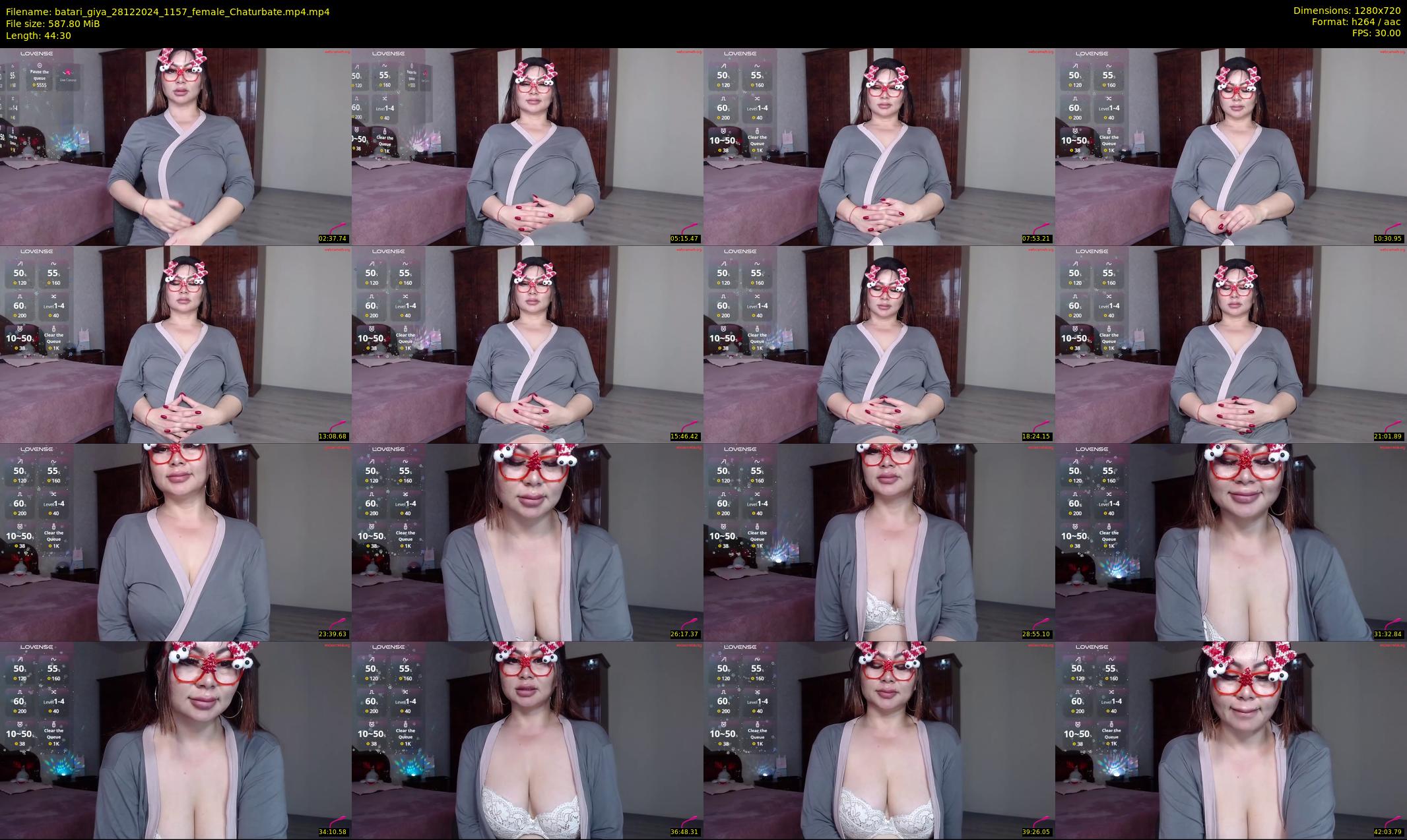 batari_giya — 45 minute Chaturbate female cam show recording, 720p, Dec 28, 2024