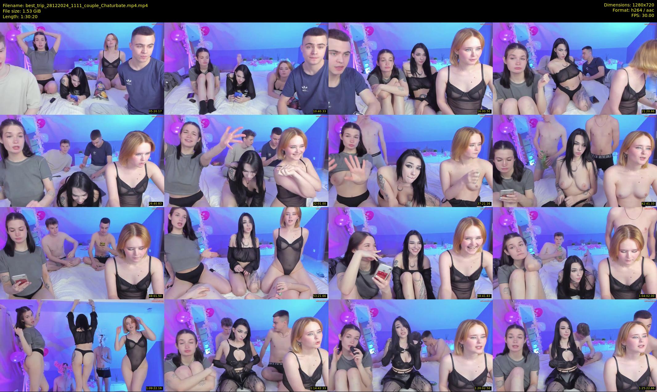 best_trip — 91 minute Chaturbate couple cam show recording, 720p, Dec 28, 2024