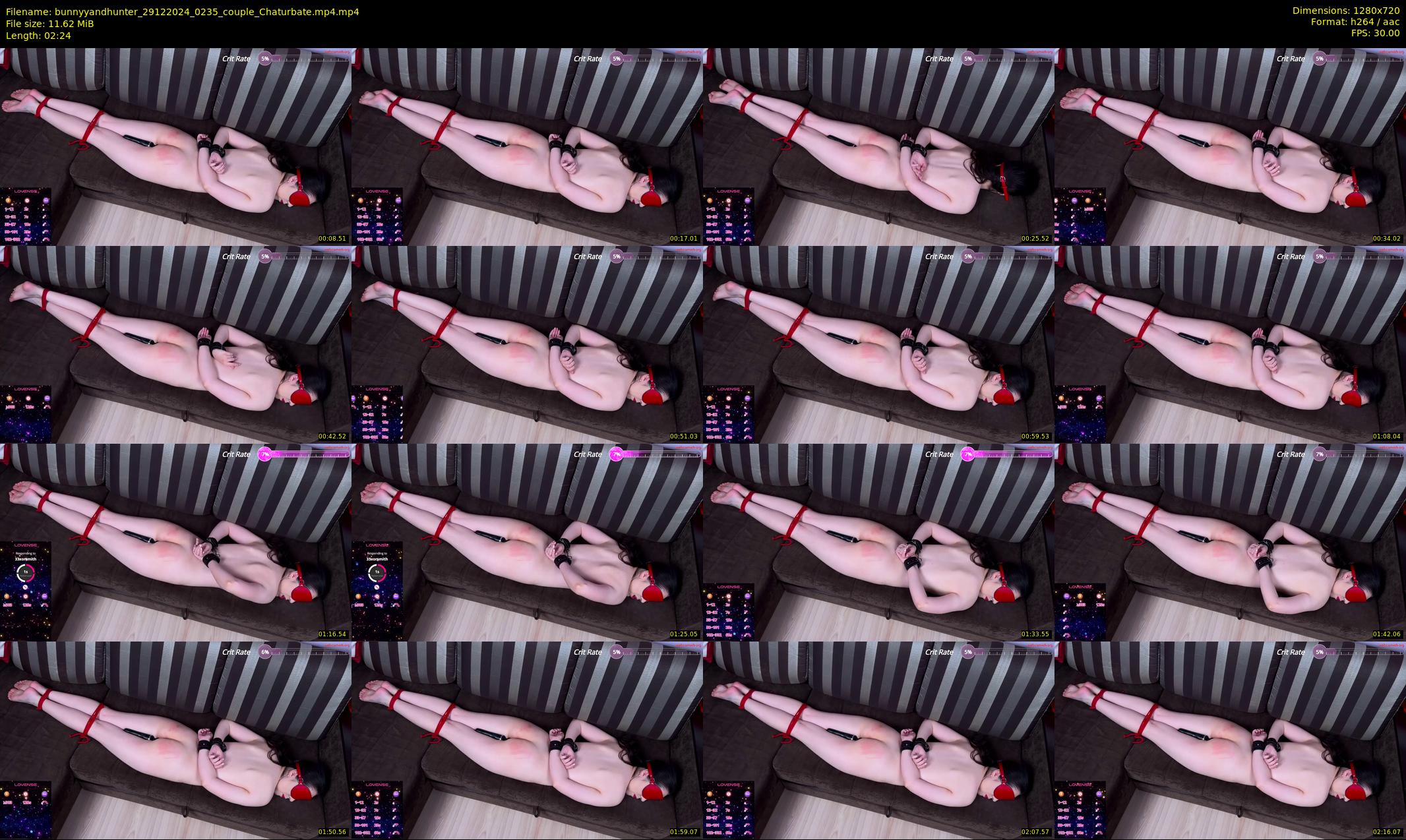 bunnyyandhunter — 3 minute Chaturbate couple cam show recording, 720p, Dec 29, 2024