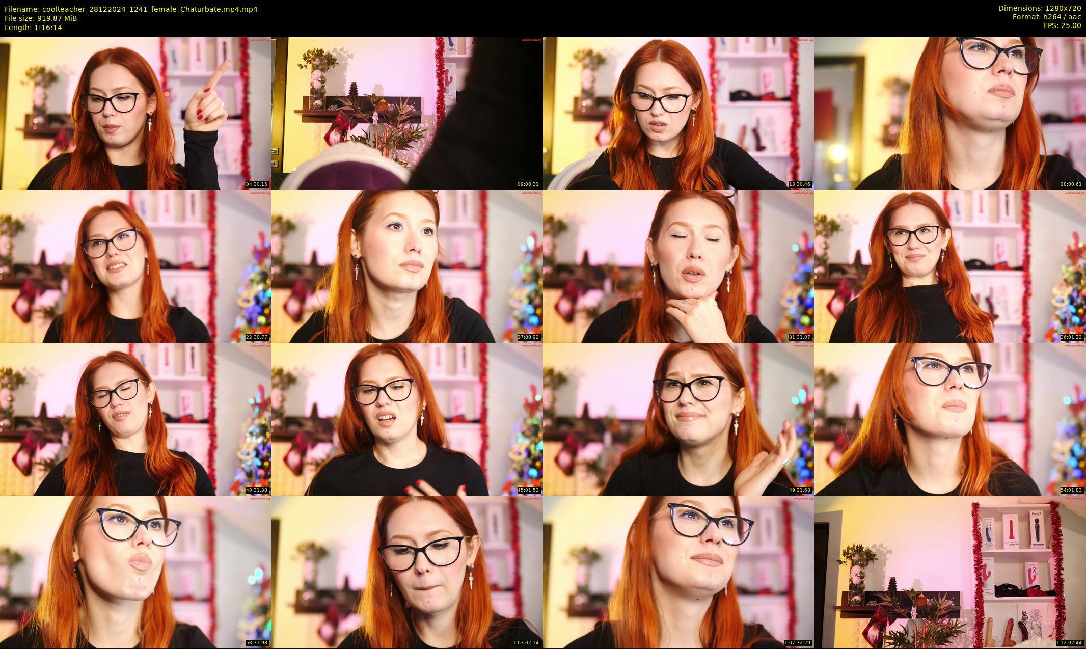 coolteacher — 77 minute Chaturbate female cam show recording, 720p, Dec 28, 2024