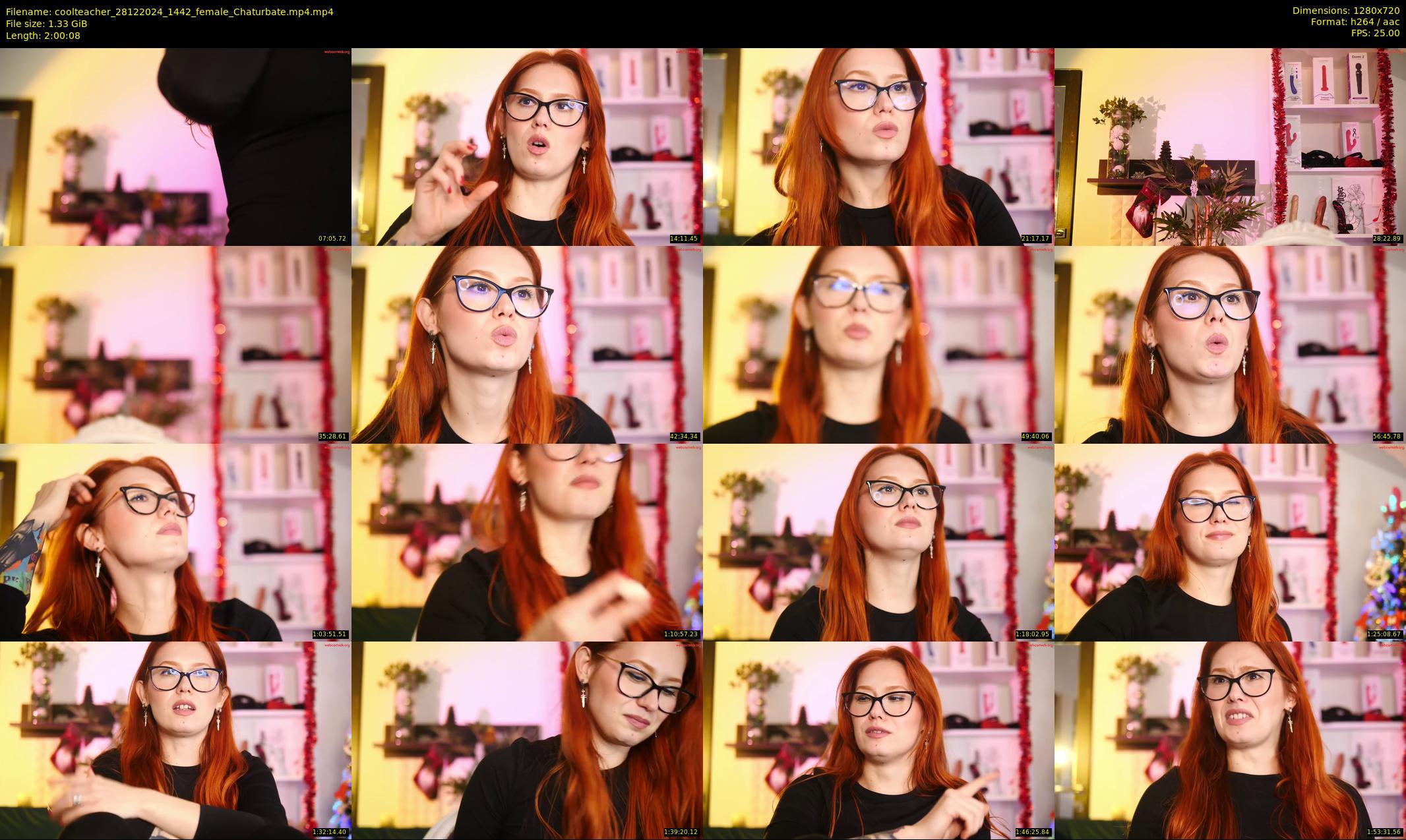 coolteacher — 121 minute Chaturbate female cam show recording, 720p, Dec 28, 2024