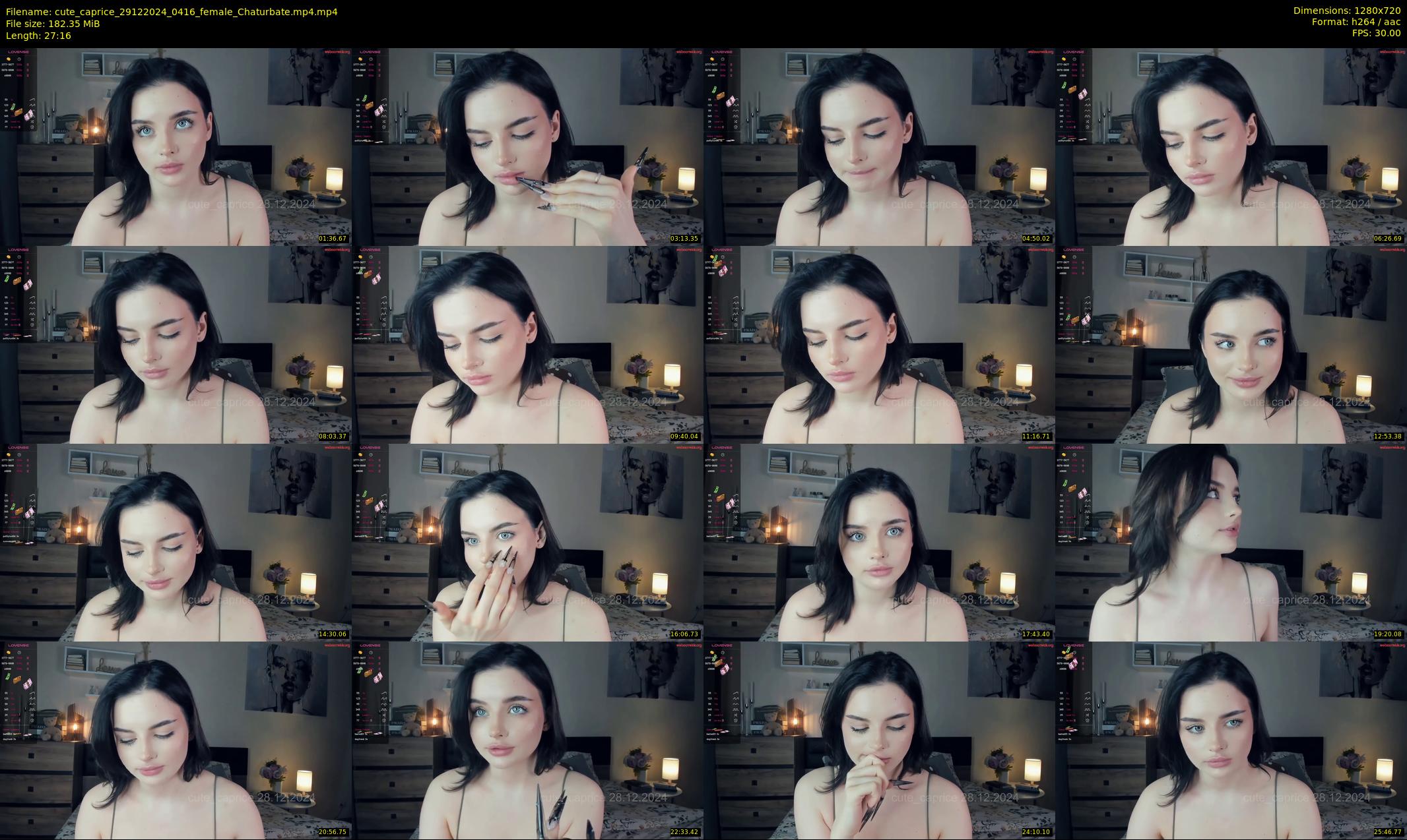 cute_caprice — 28 minute Chaturbate female cam show recording, 720p, Dec 29, 2024