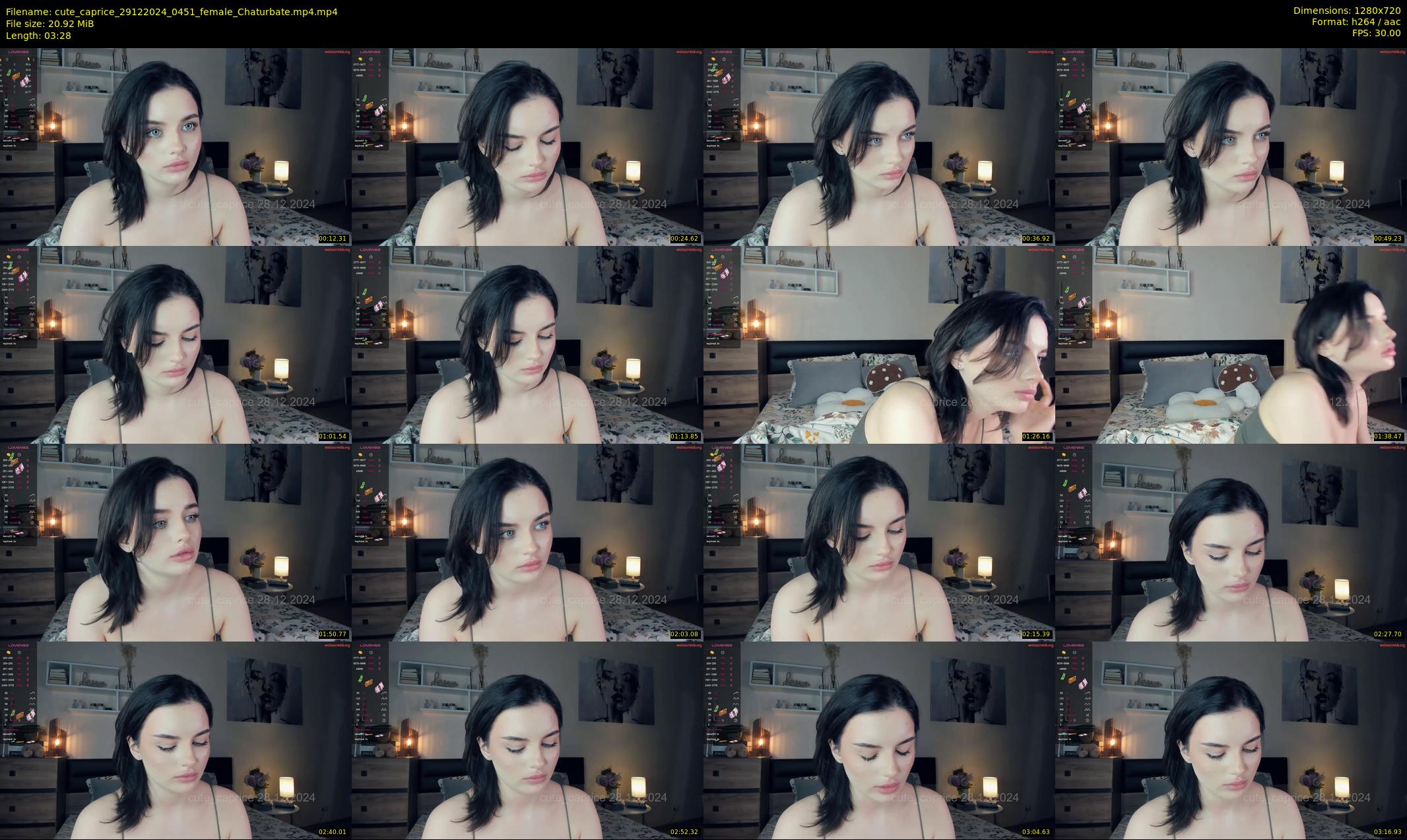cute_caprice — 4 minute Chaturbate female cam show recording, 720p, Dec 29, 2024