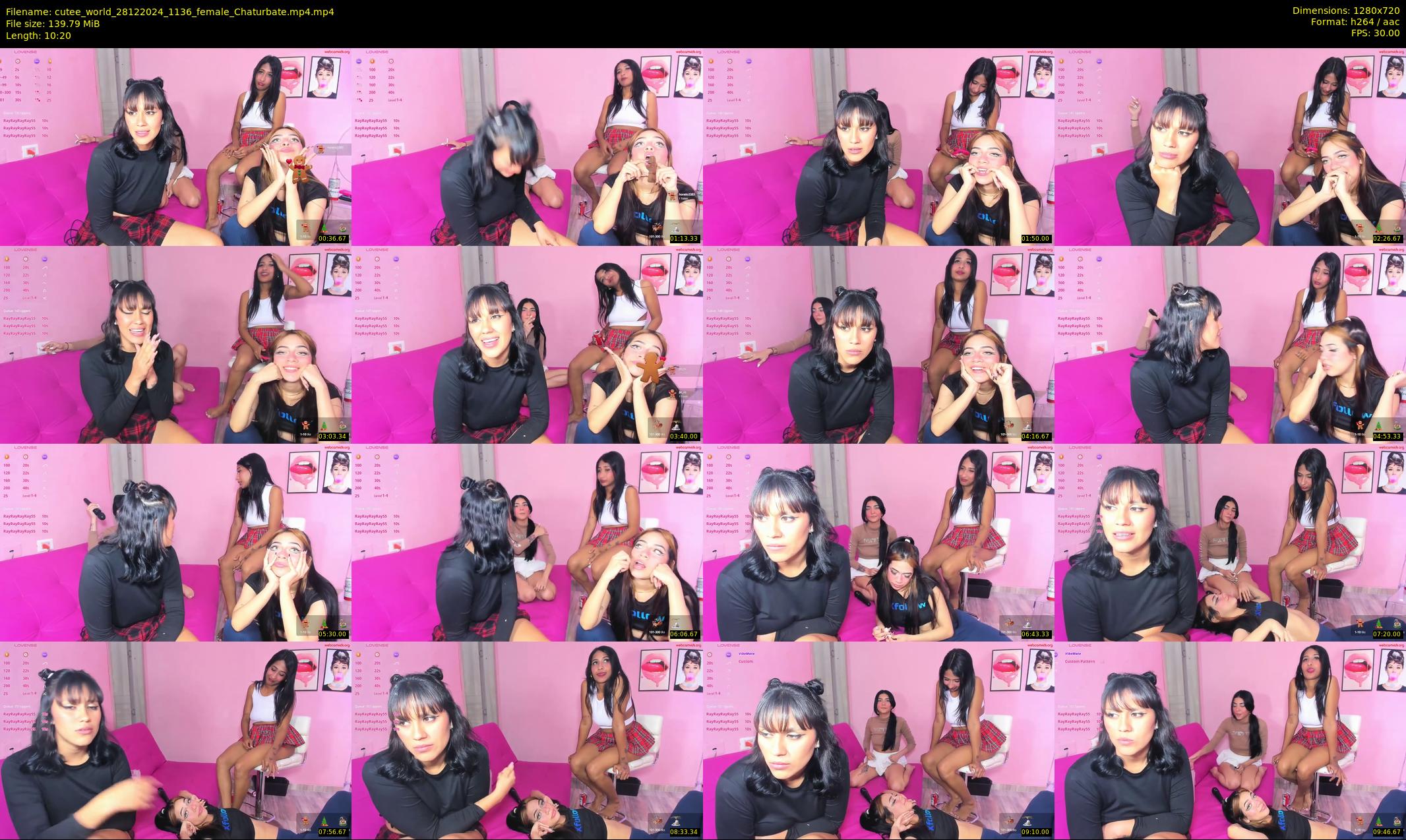 cutee_world — 11 minute Chaturbate female cam show recording, 720p, Dec 28, 2024